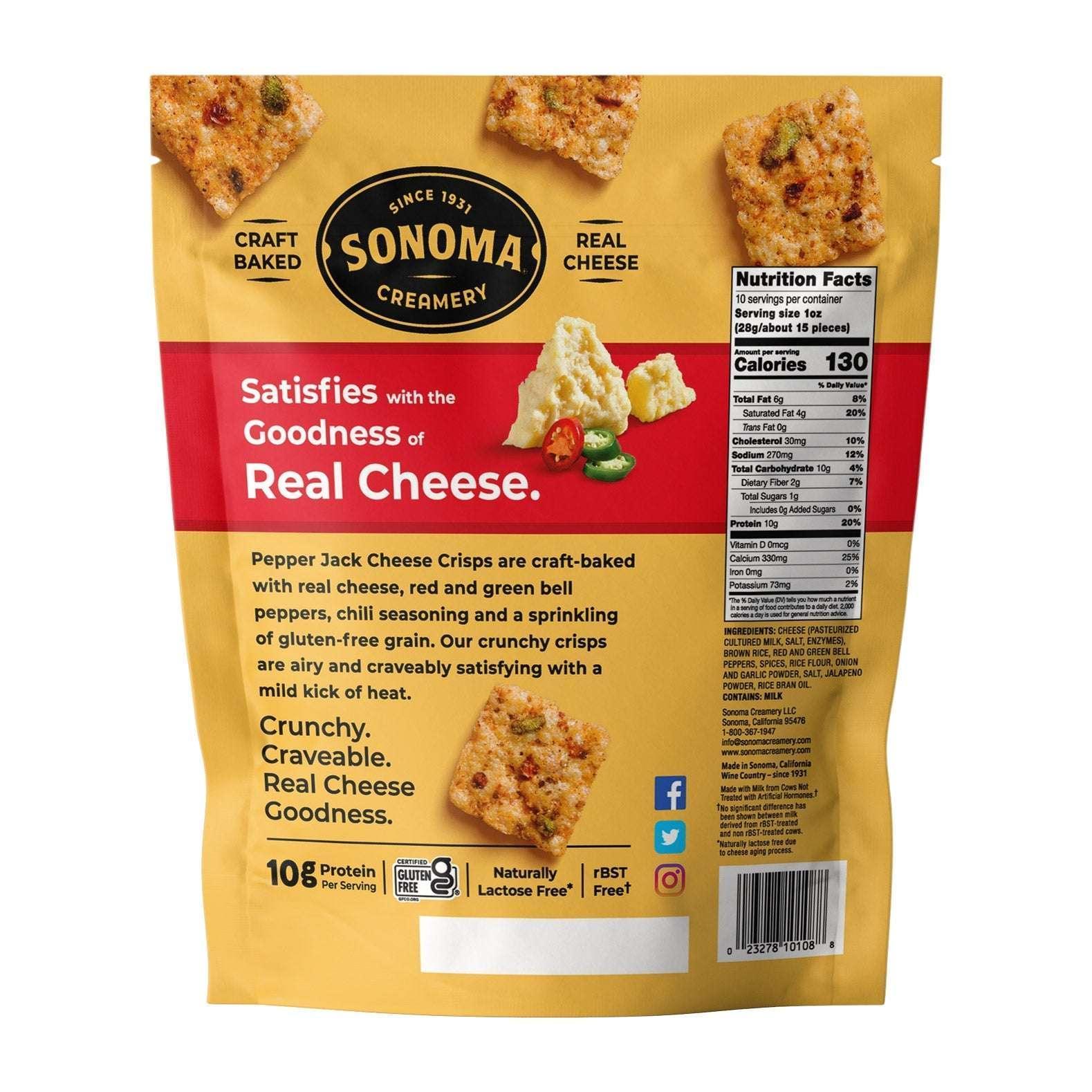 Sonoma Creamery Pepper Jack Crisps, 10 oz - Image 2