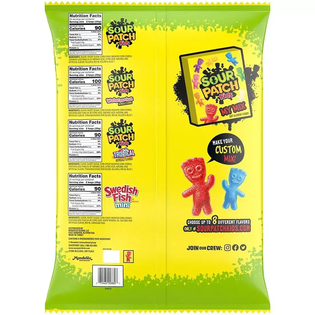 Sour Patch Kids & Swedish Fish Bulk Candy Variety Pack, 200 pk. - Image 2