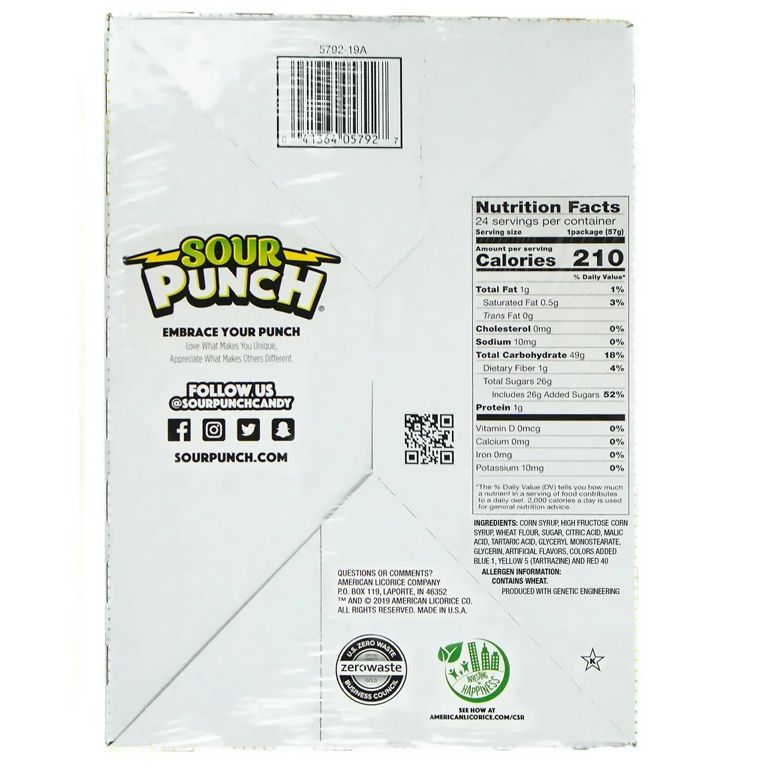 SOUR PUNCH Rainbow Straws, Chewy Candy, 2 oz., 24 ct. - Image 6