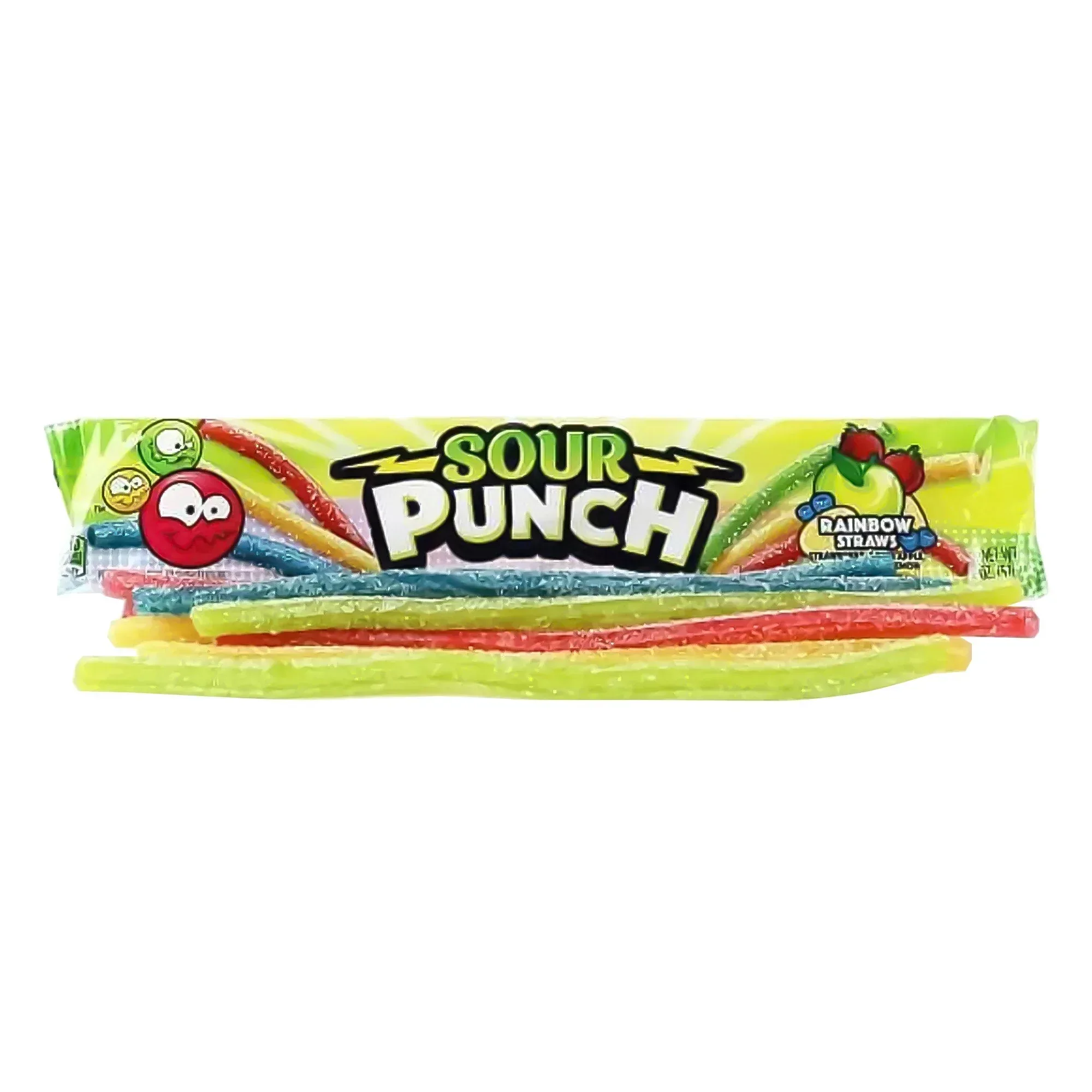 Sour Punch Straws, Rainbow, 2 oz, 24-count - Image 3