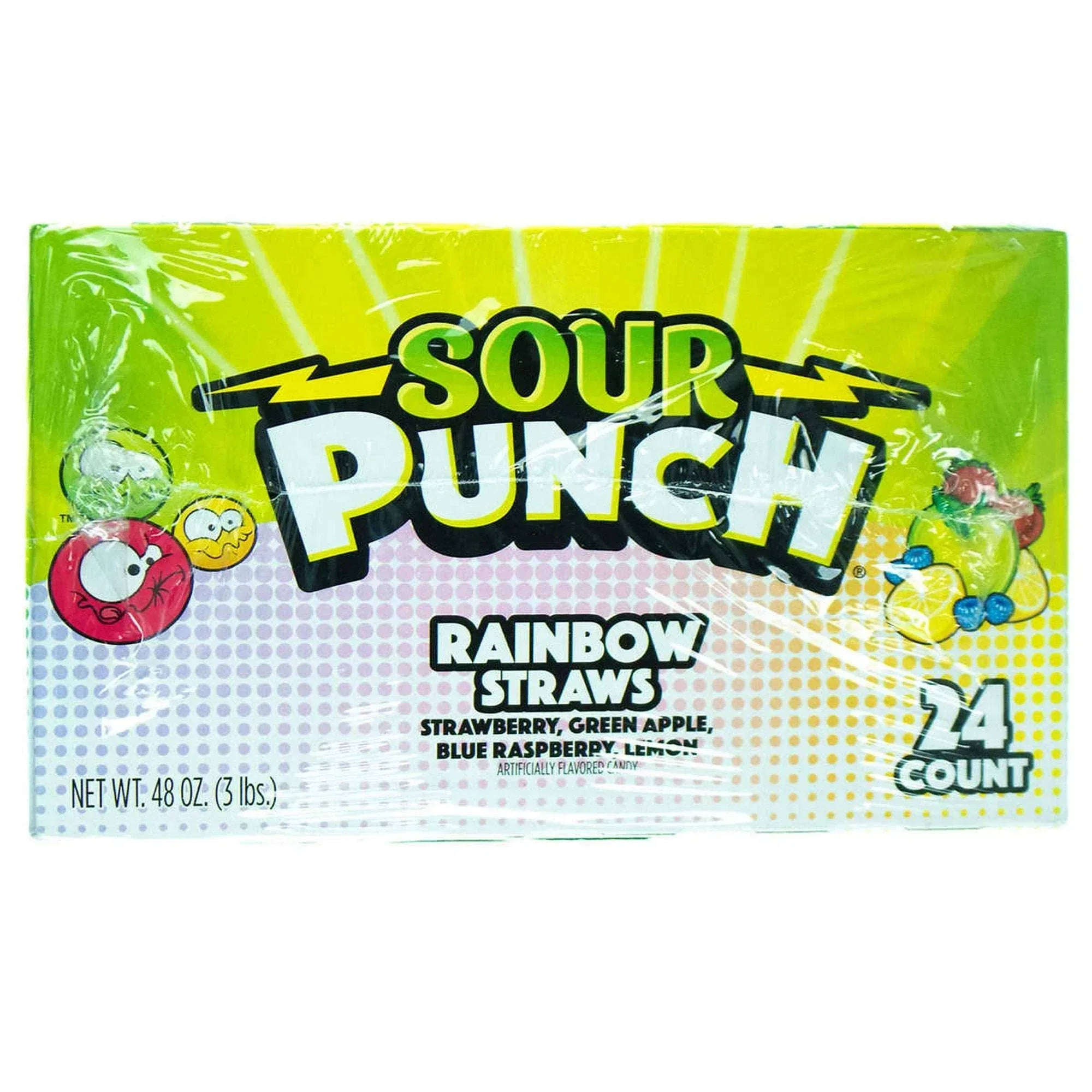 Sour Punch Straws, Rainbow, 2 oz, 24-count - Image 5