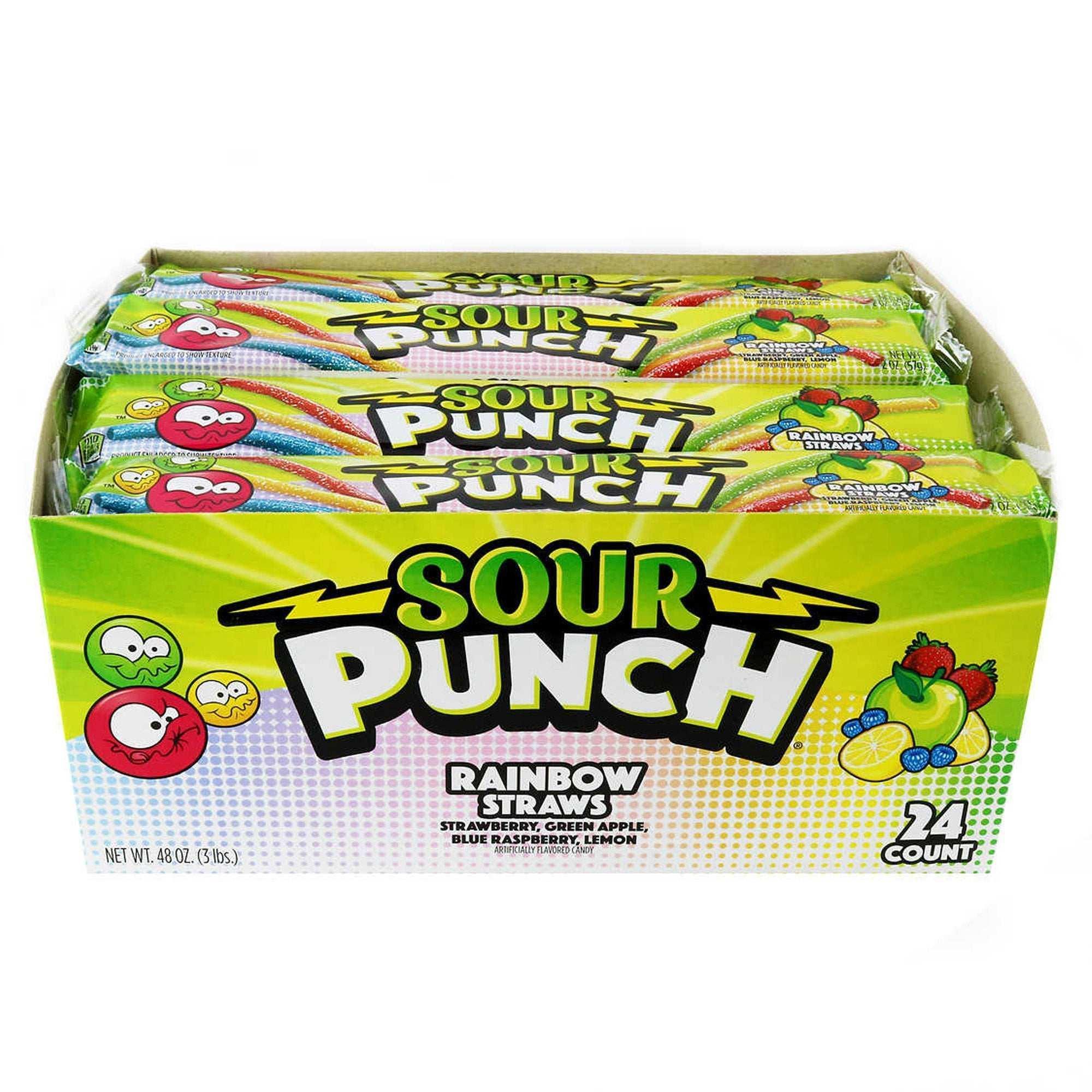 Sour Punch Straws, Rainbow, 2 oz, 24-count - Image 7