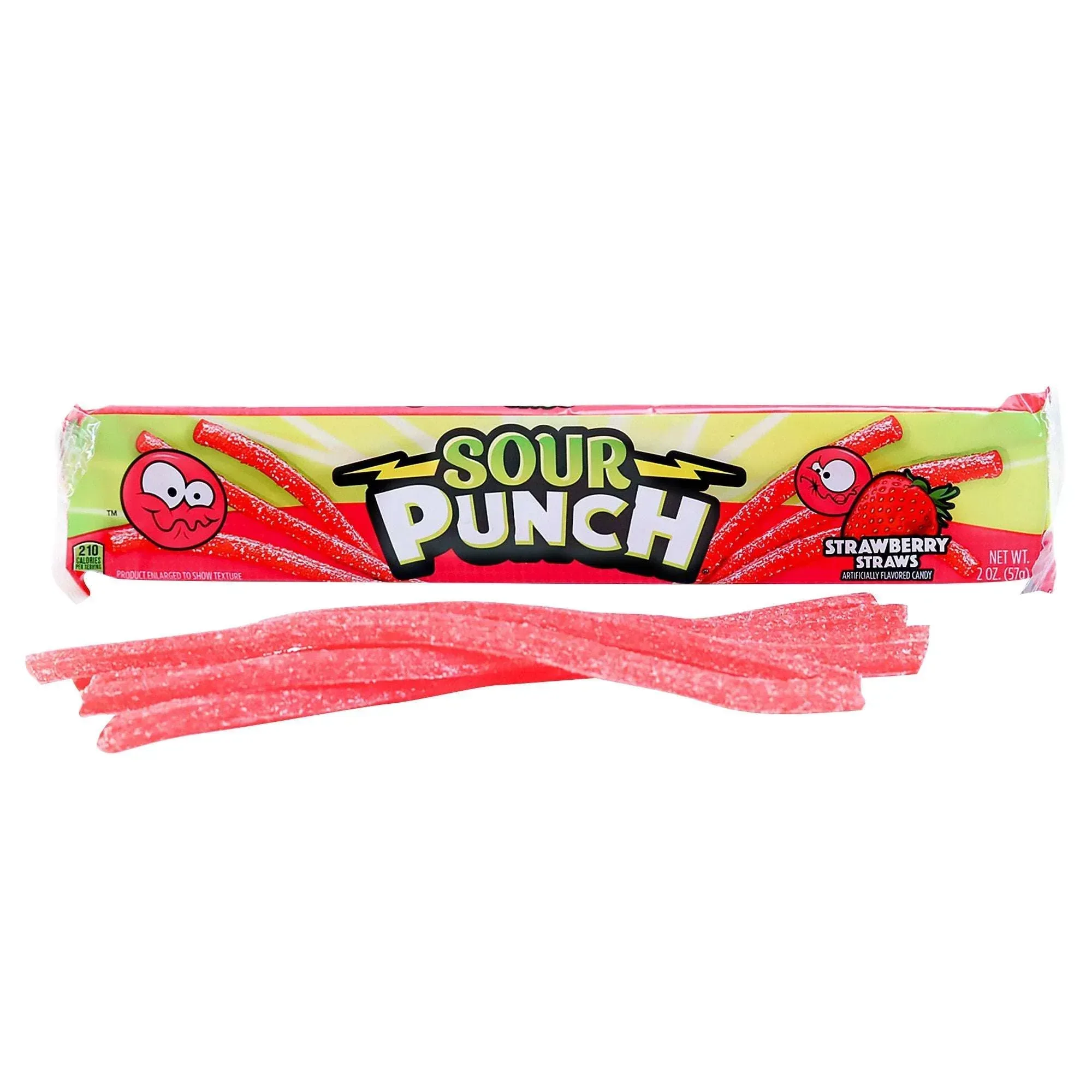 Sour Punch Straws, Strawberry, 2 oz, 24-count - Image 3