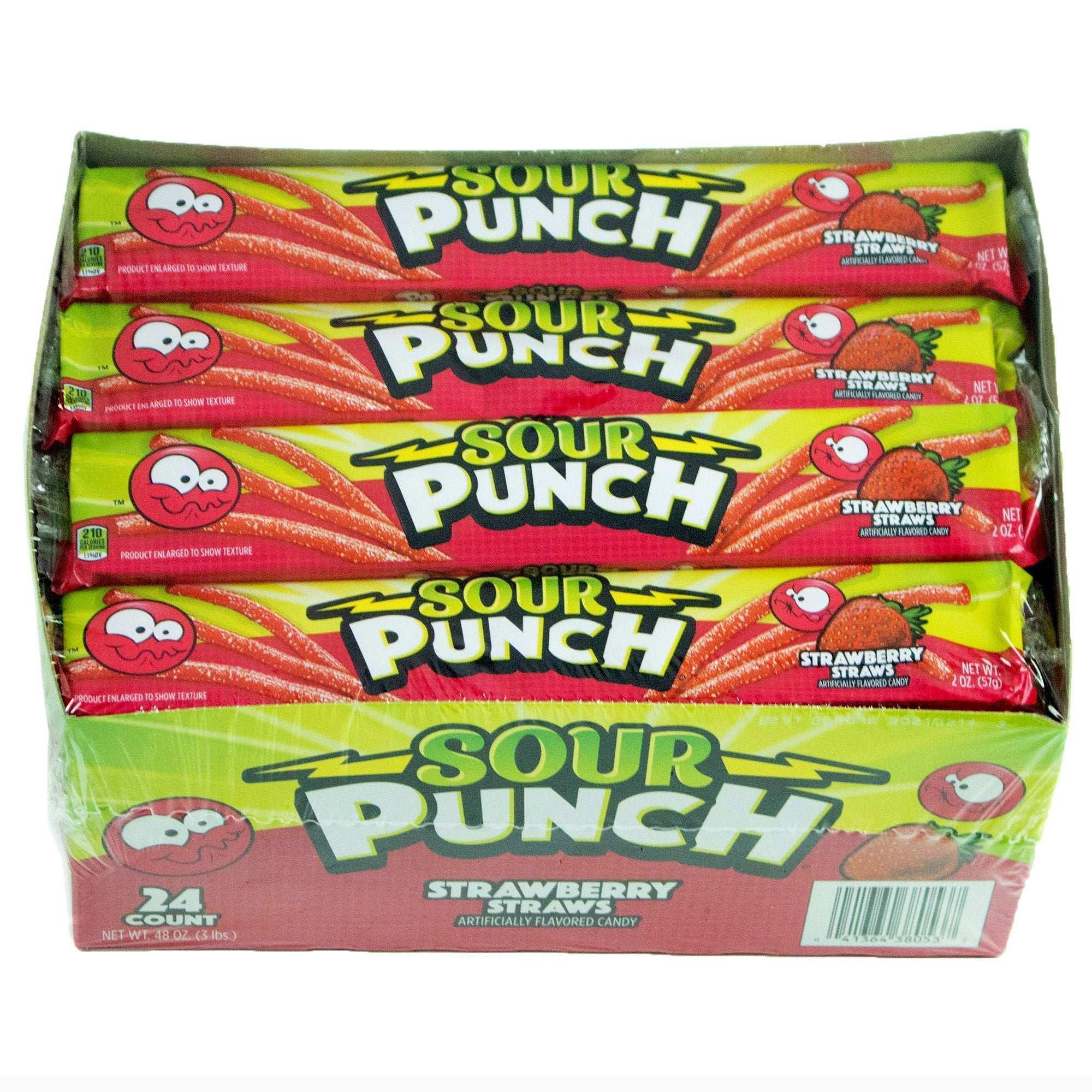 Sour Punch Straws, Strawberry, 2 oz, 24-count - Image 6