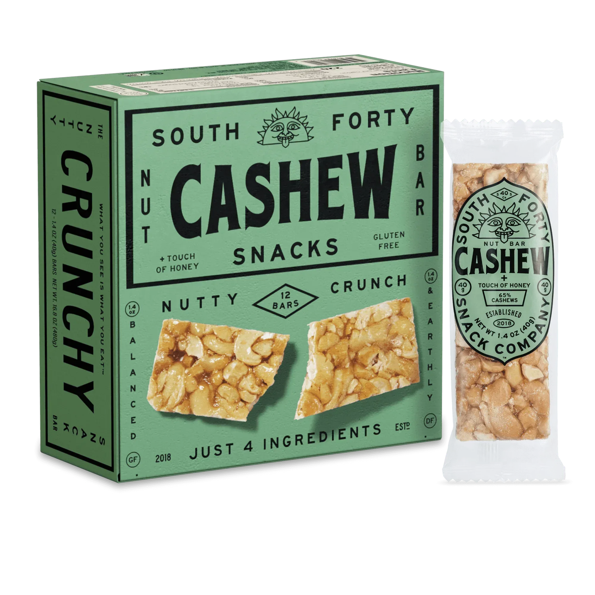 South 40 Snacks Crunchy Pistachio Nut Bars, 12 pack - Image 7