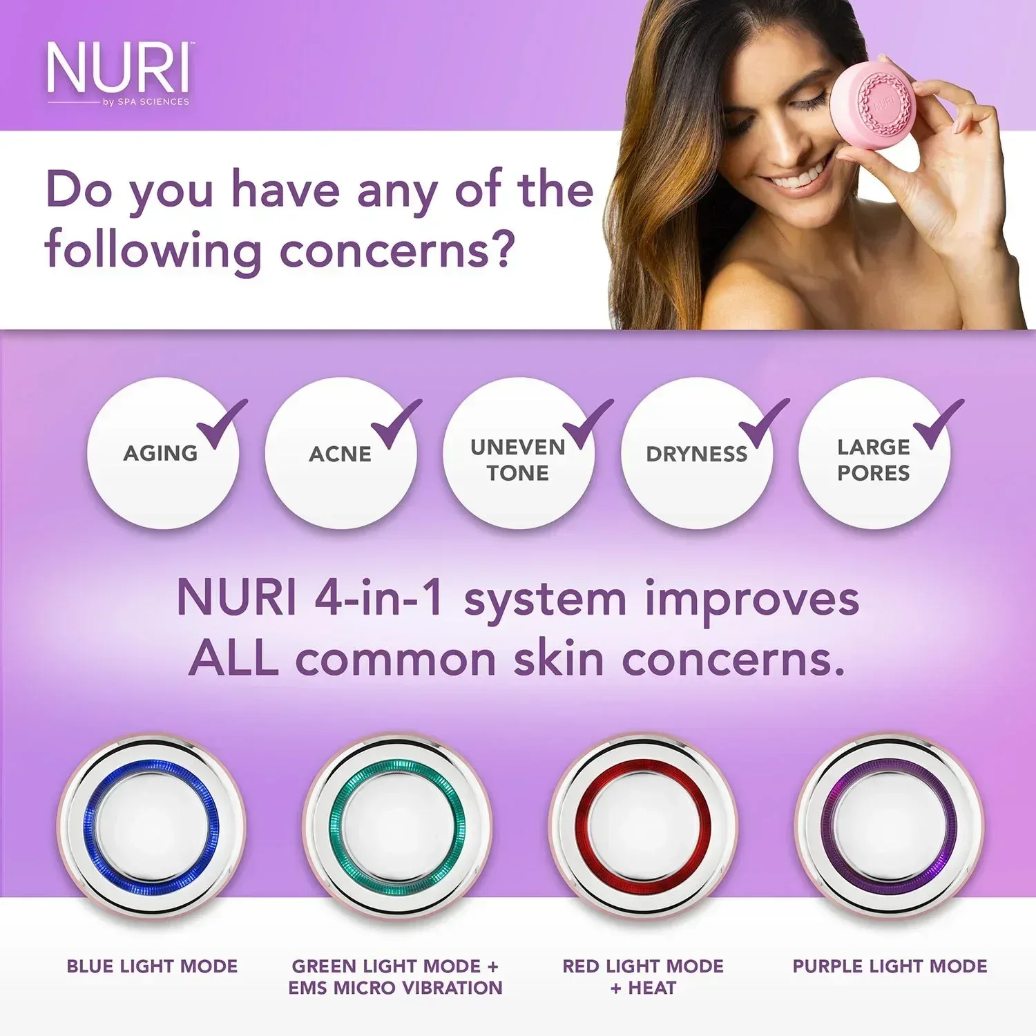 Spa Sciences NURI Facial Skincare and Mask Infuser, Pink - Image 5