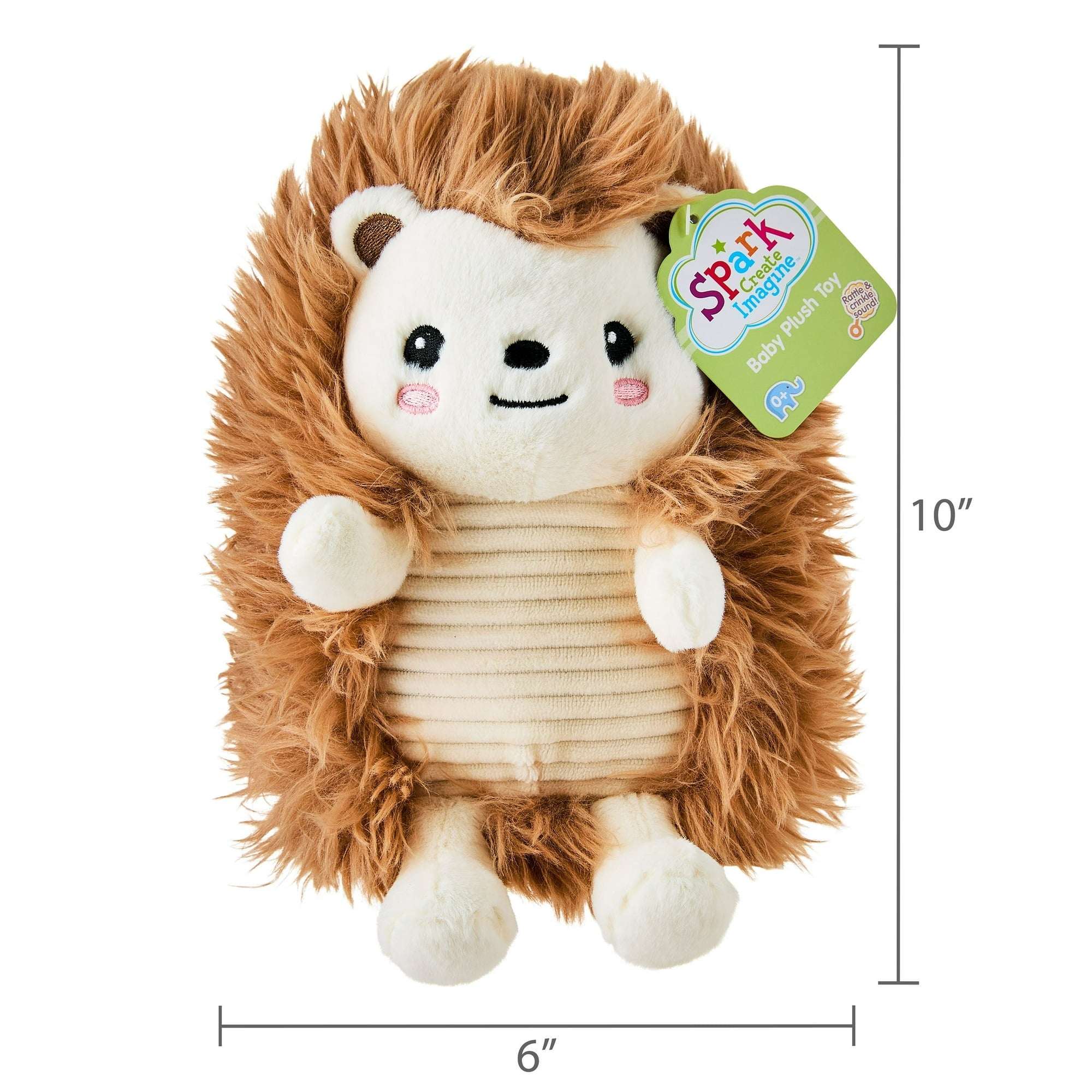Spark.Create.Imagine Hedgehog Plush Toy, 10" - Image 2