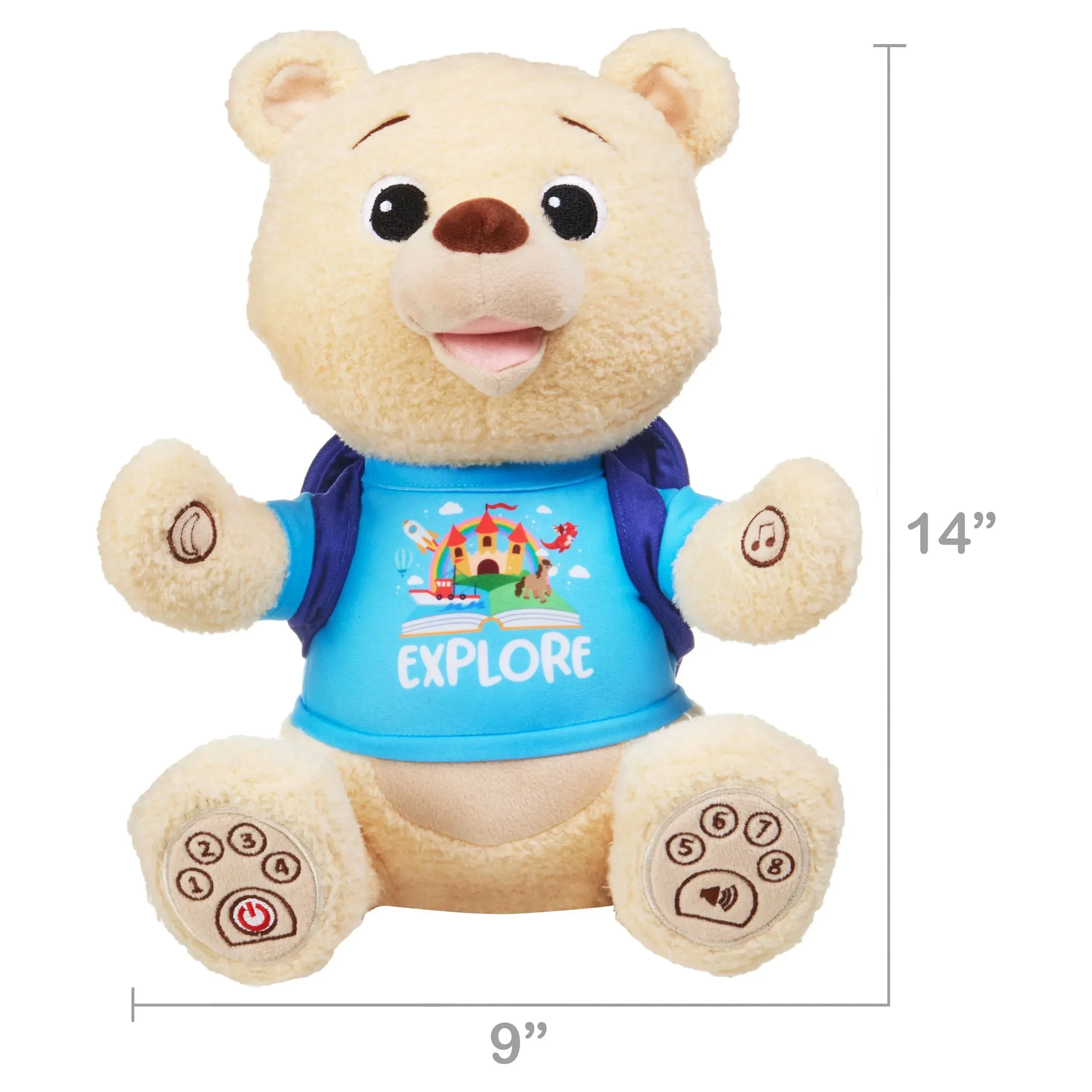 Spark Create Imagine Interactive Learning Bear, Recites 8 Stories, Sings 6 Songs, Baby and Toddler Toys - Image 2