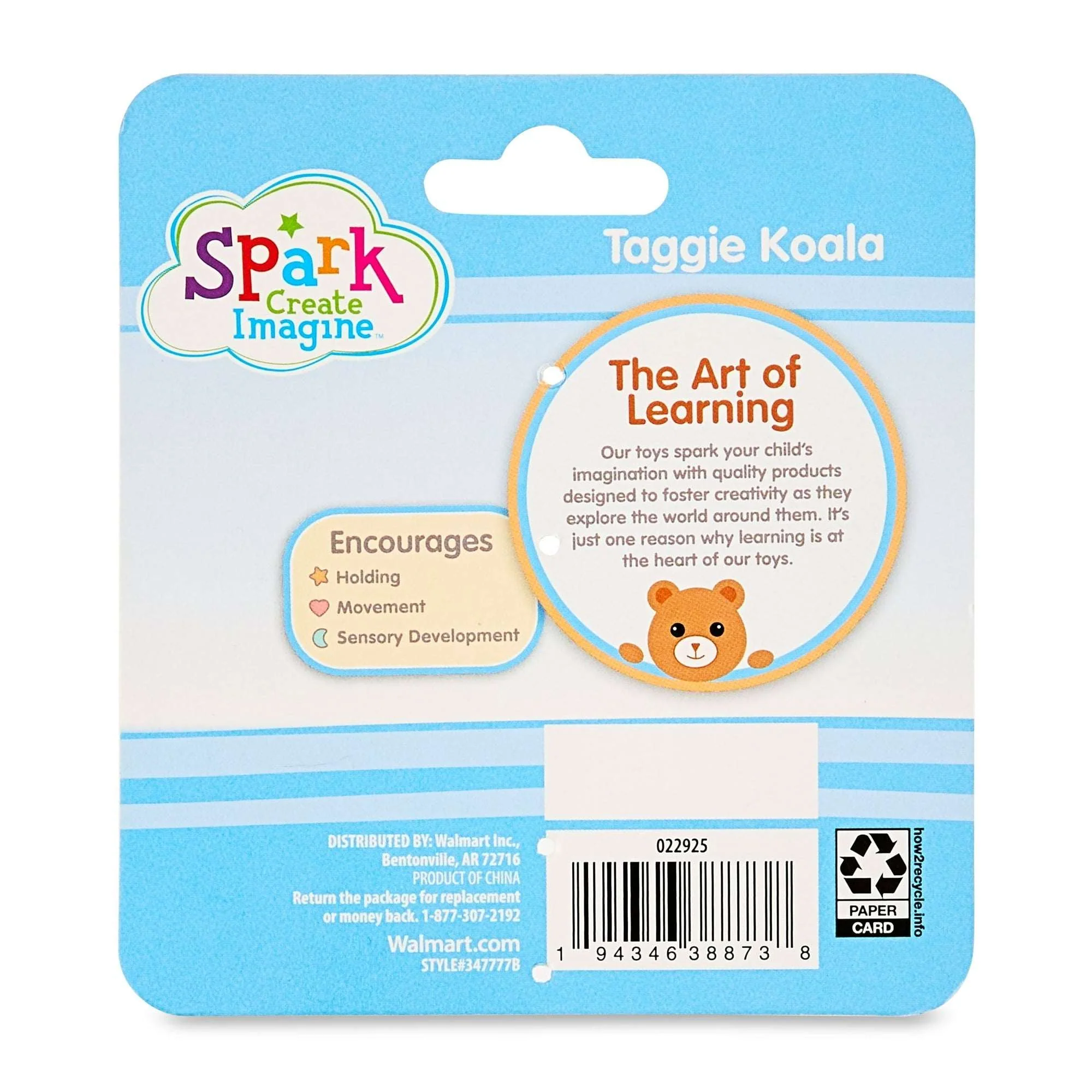 Spark Create Imagine Taggie Crinkle Paper Toy, Koala - Image 5
