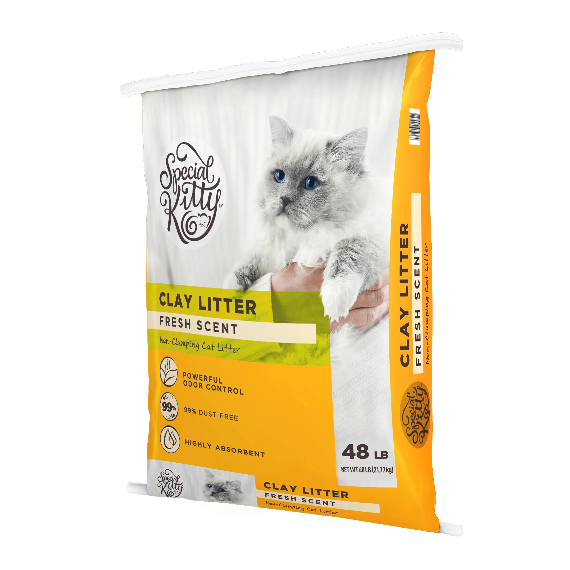 Special Kitty Non-Clumping Clay Cat Litter, Fresh Scent, 48 lb Bag - Image 3