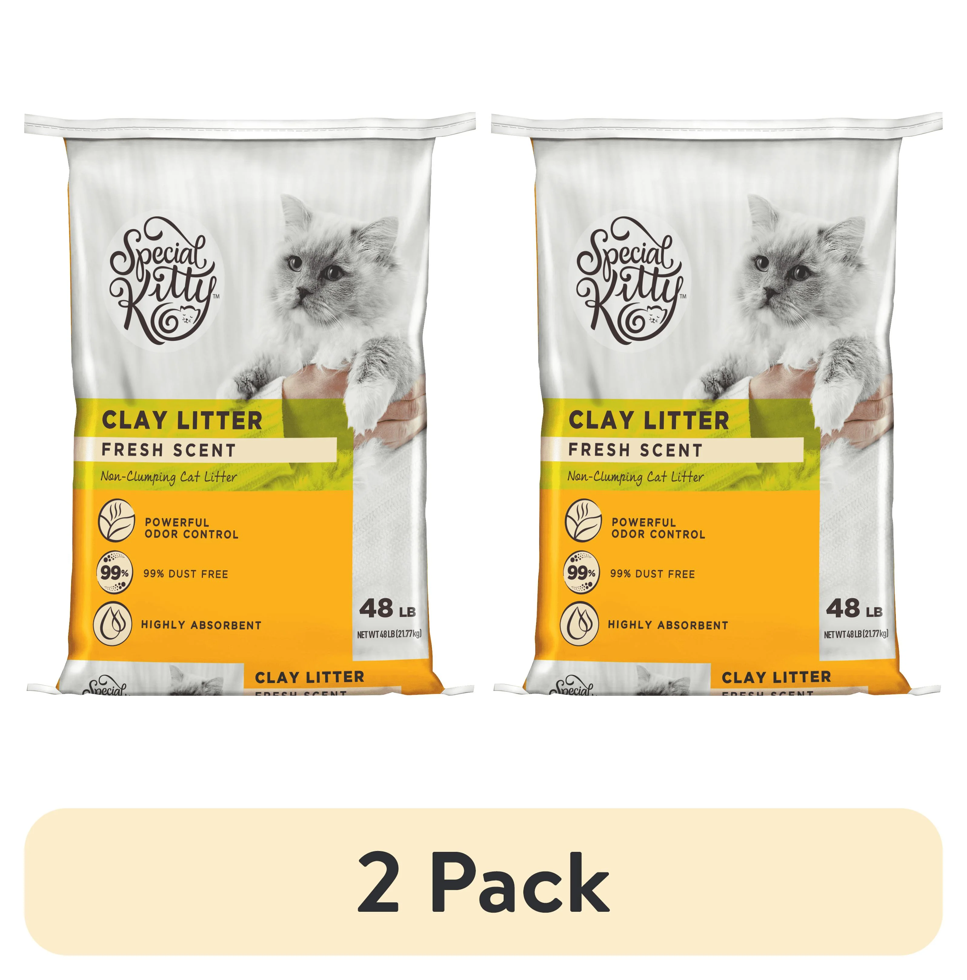 Special Kitty Non-Clumping Clay Cat Litter, Fresh Scent, 48 lb Bag - Image 5