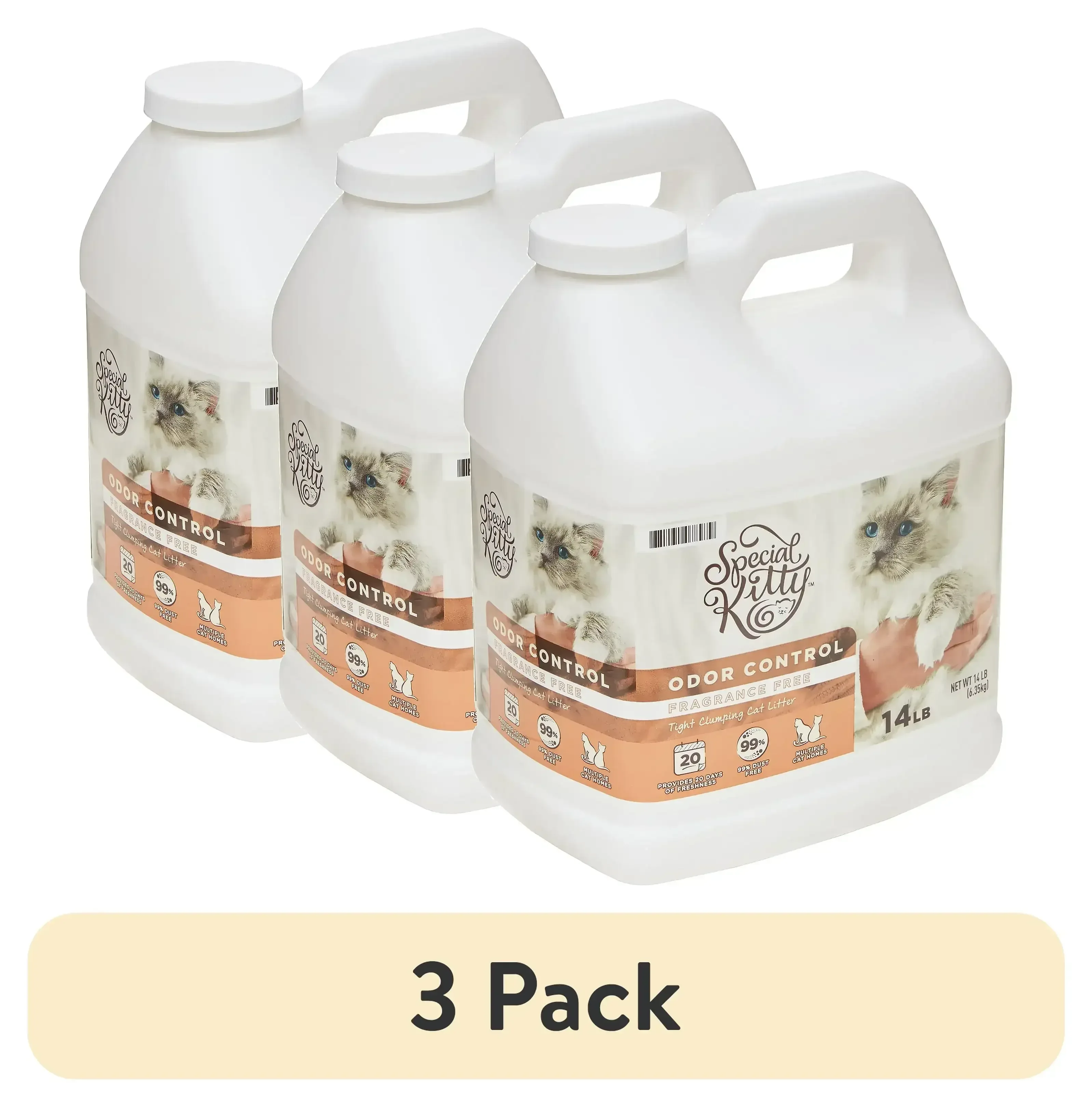 Special Kitty Scoopable Tight Clumping Cat Litter, Fragrance Free, 14 lb - Image 7