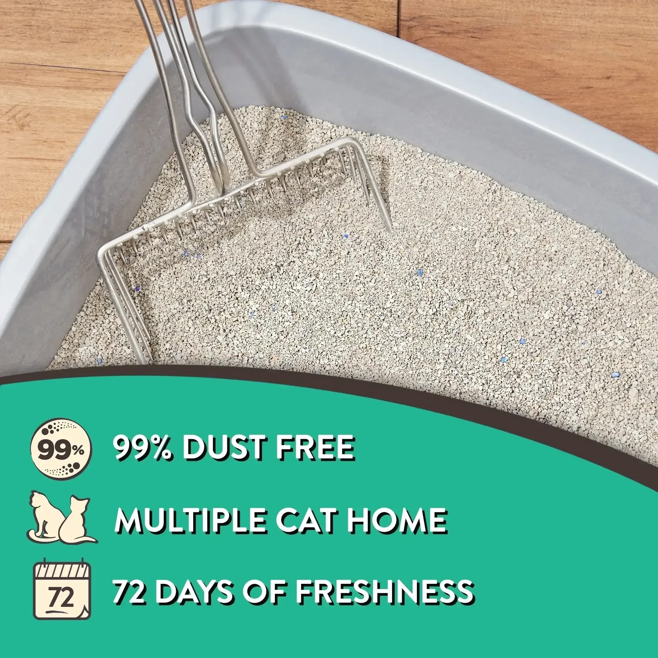Special Kitty Scoopable Tight Clumping Cat Litter, Fresh Scent, 20 lb - Image 4