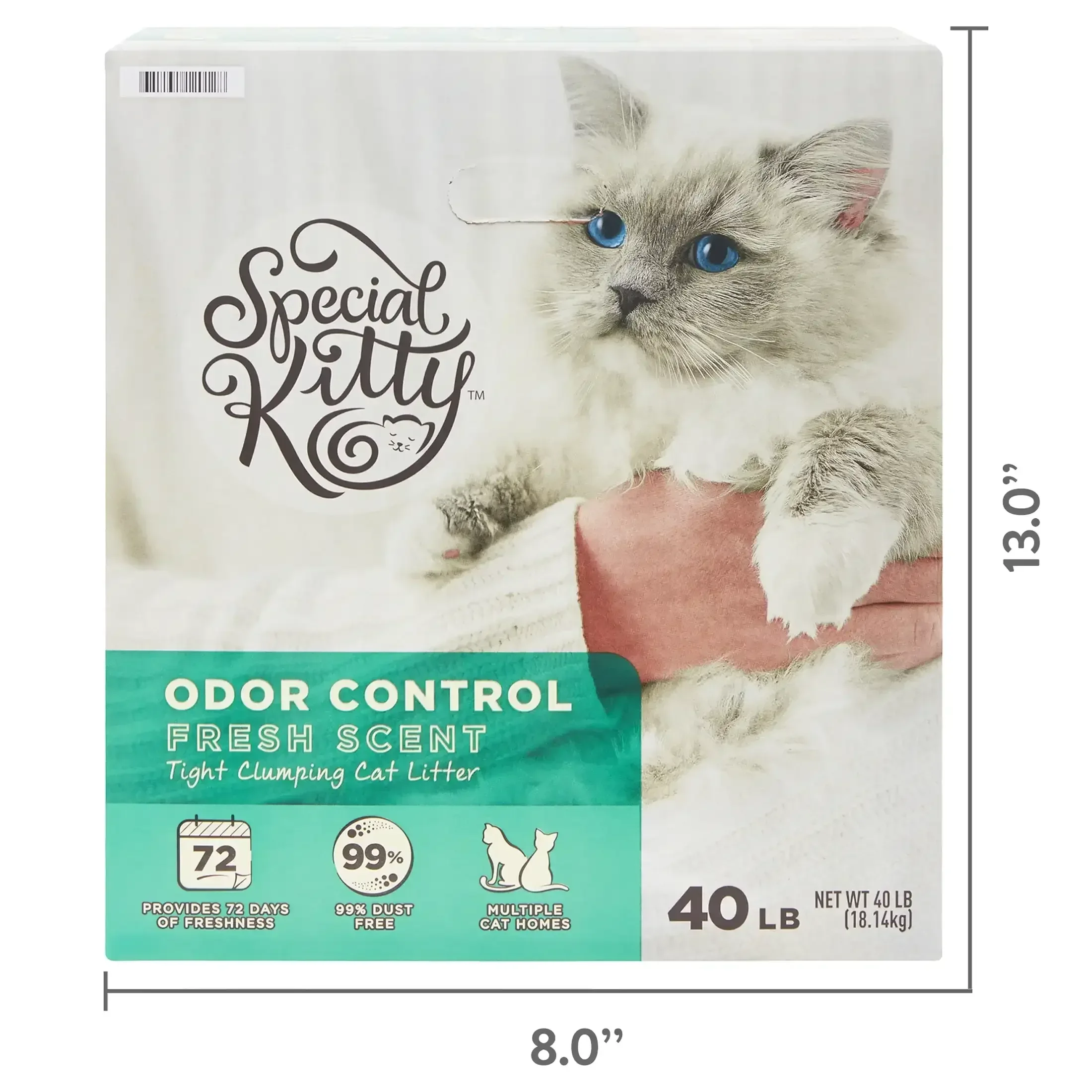 Special Kitty Scoopable Tight Clumping Cat Litter, Fresh Scent, 20 lb - Image 6
