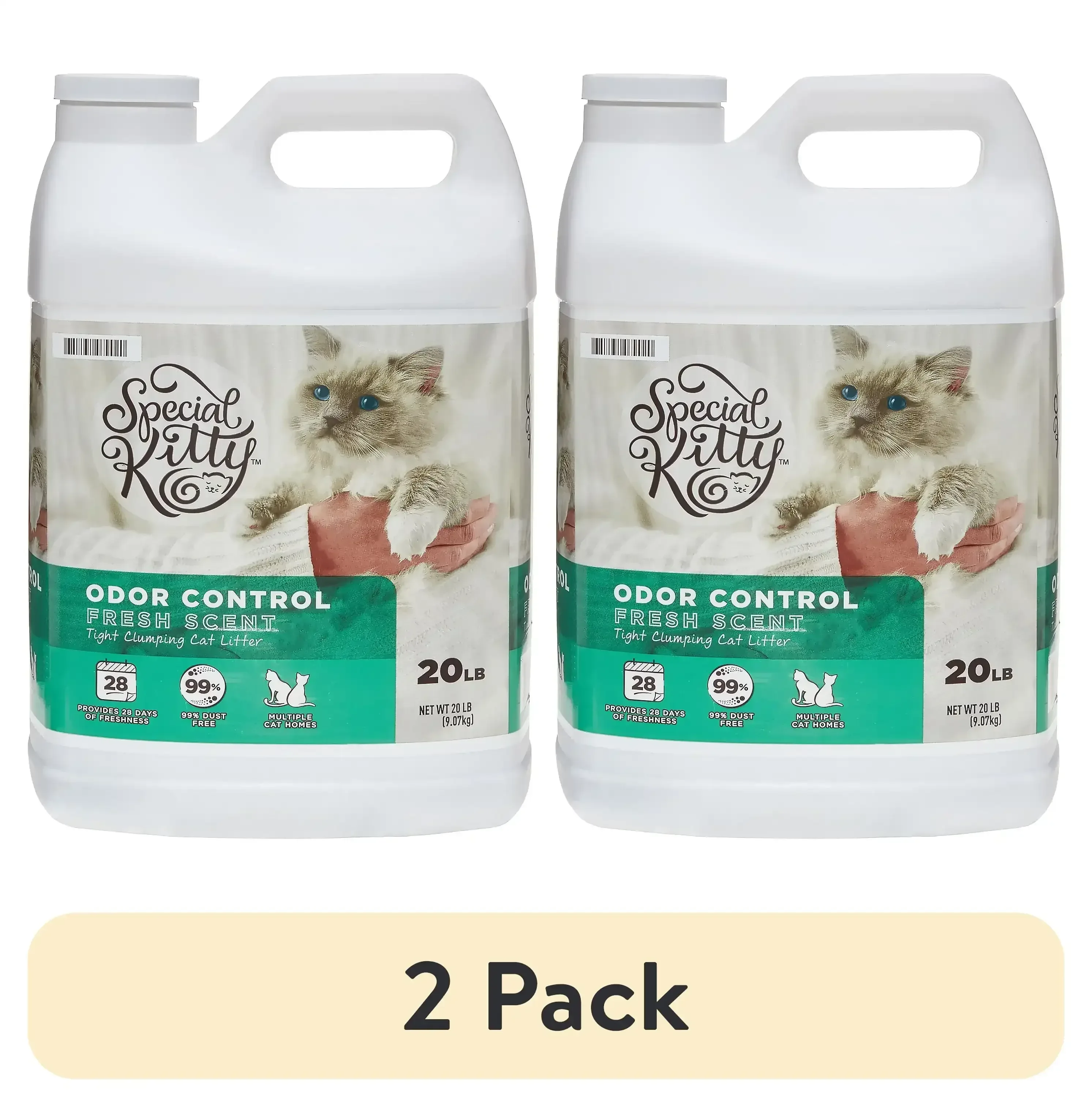 Special Kitty Scoopable Tight Clumping Cat Litter, Fresh Scent, 20 lb - Image 7