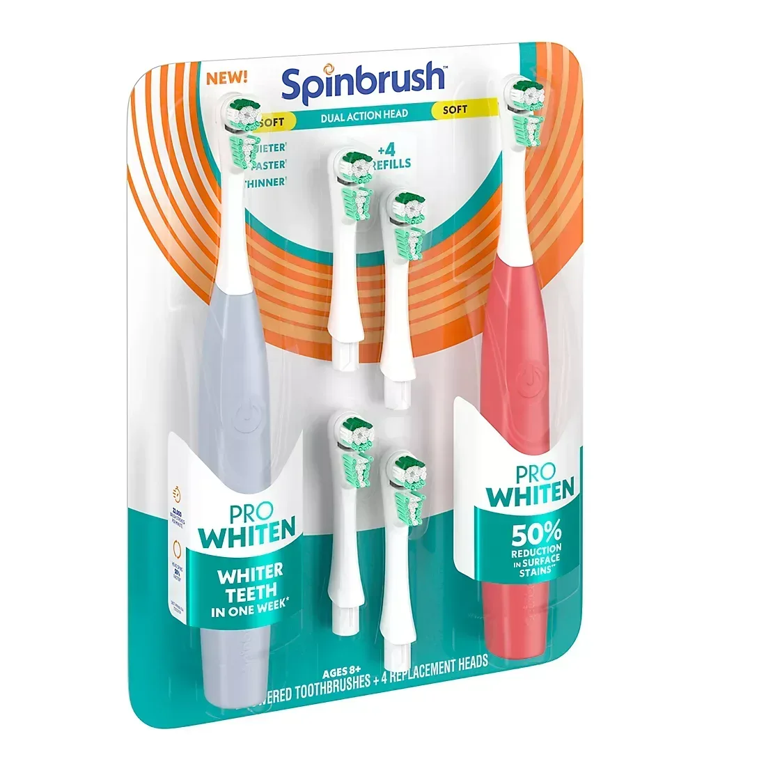 Spinbrush Pro Whiten 2 Brushes + 4 Refills - Image 2
