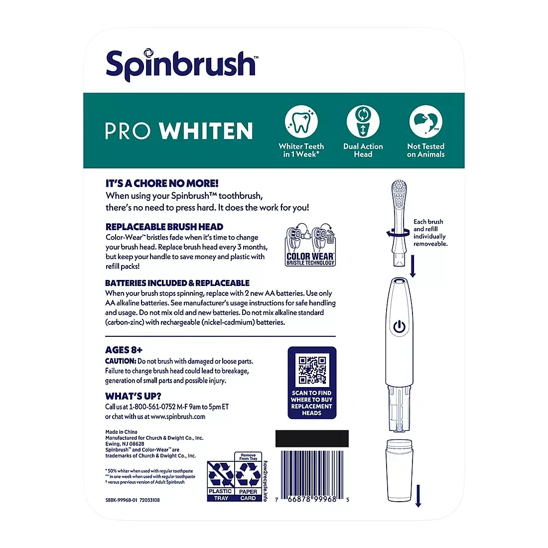 Spinbrush Pro Whiten 2 Brushes + 4 Refills - Image 3