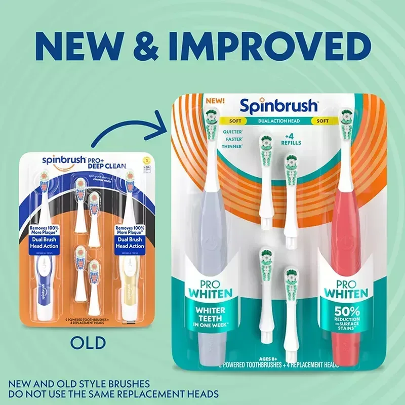 Spinbrush Pro Whiten 2 Brushes + 4 Refills - Image 8