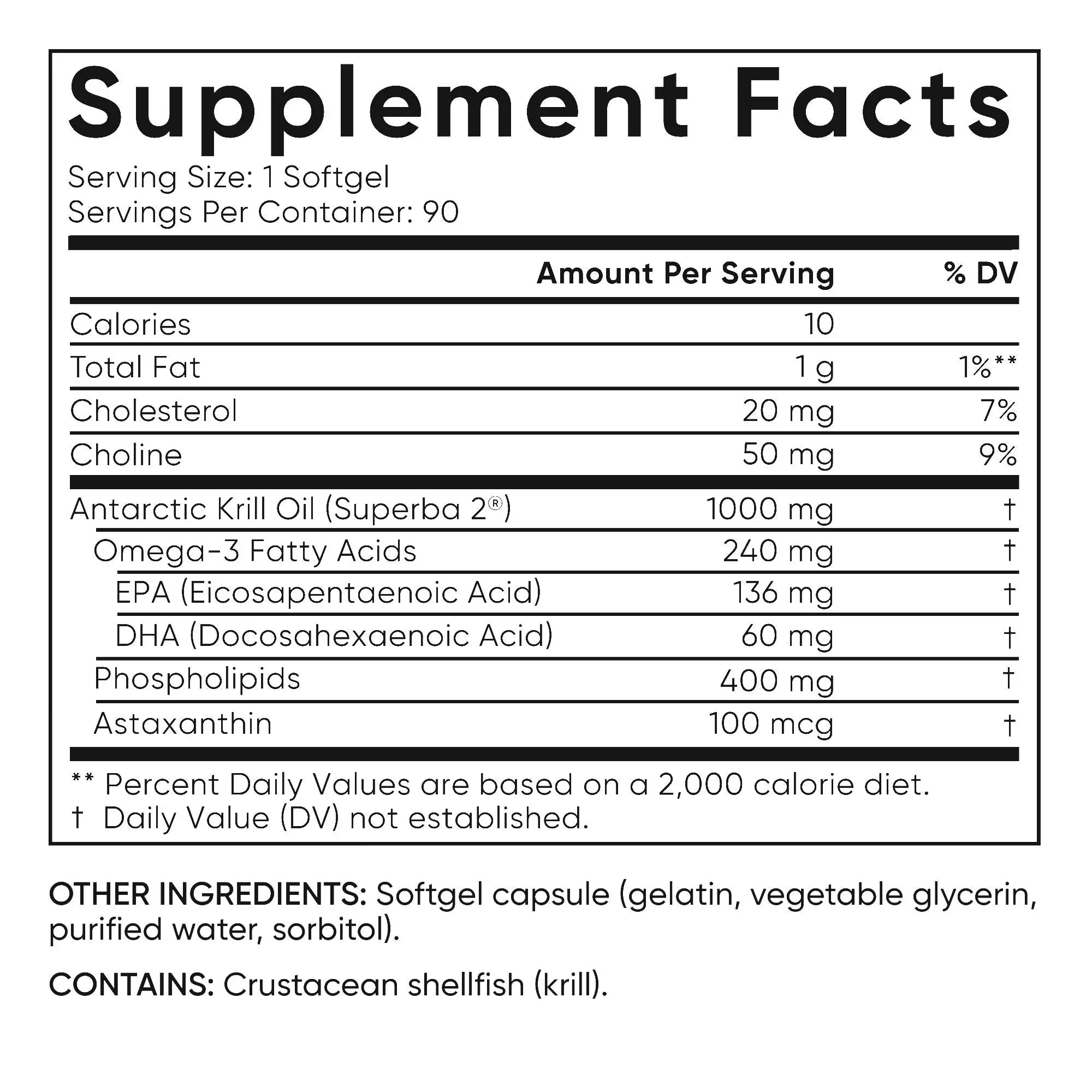 Sports Research Omega-3 Krill Oil Superba2 1000mg, 90ct Softgels - Image 4