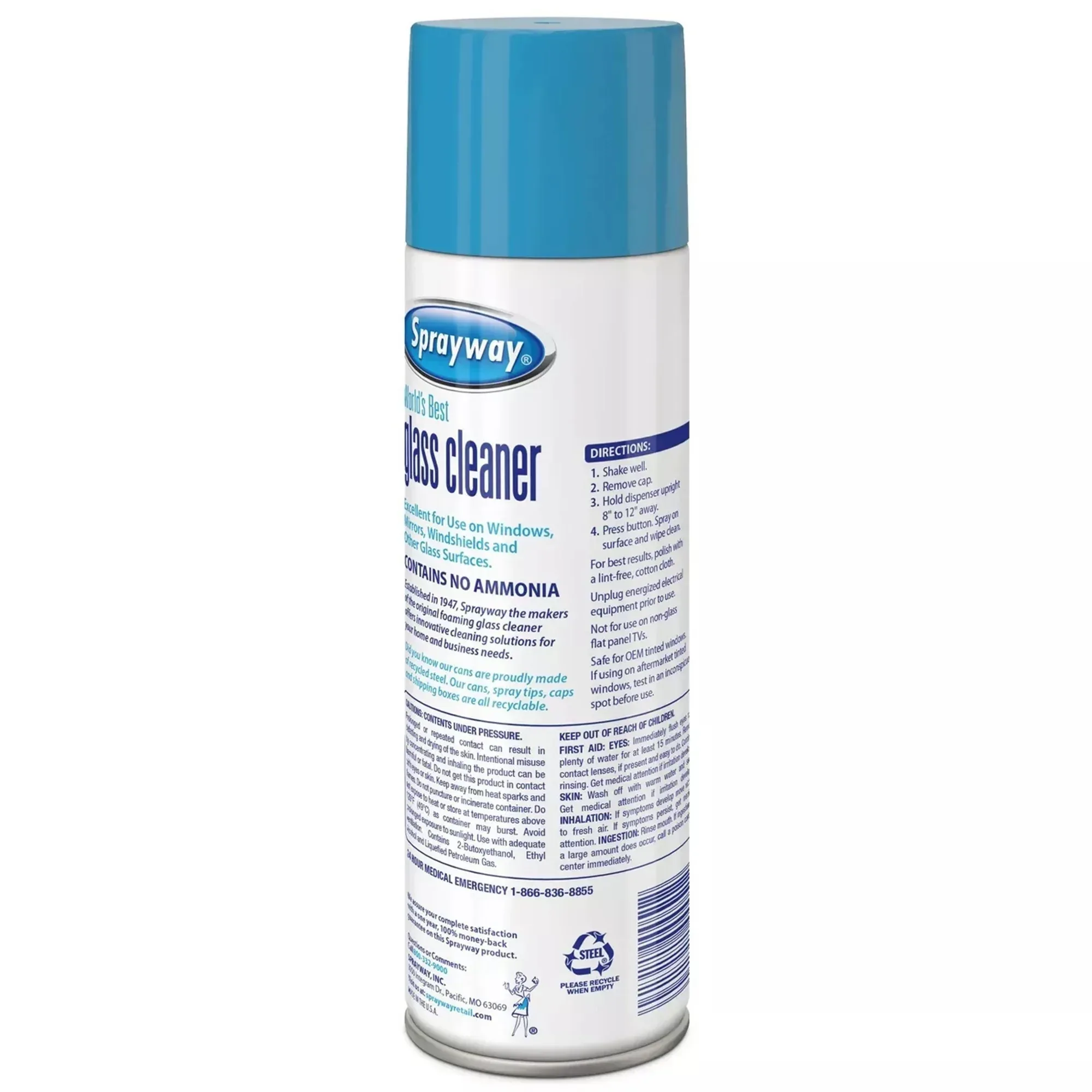Sprayway Glass Cleaner Aerosol, 19 Oz - Image 2