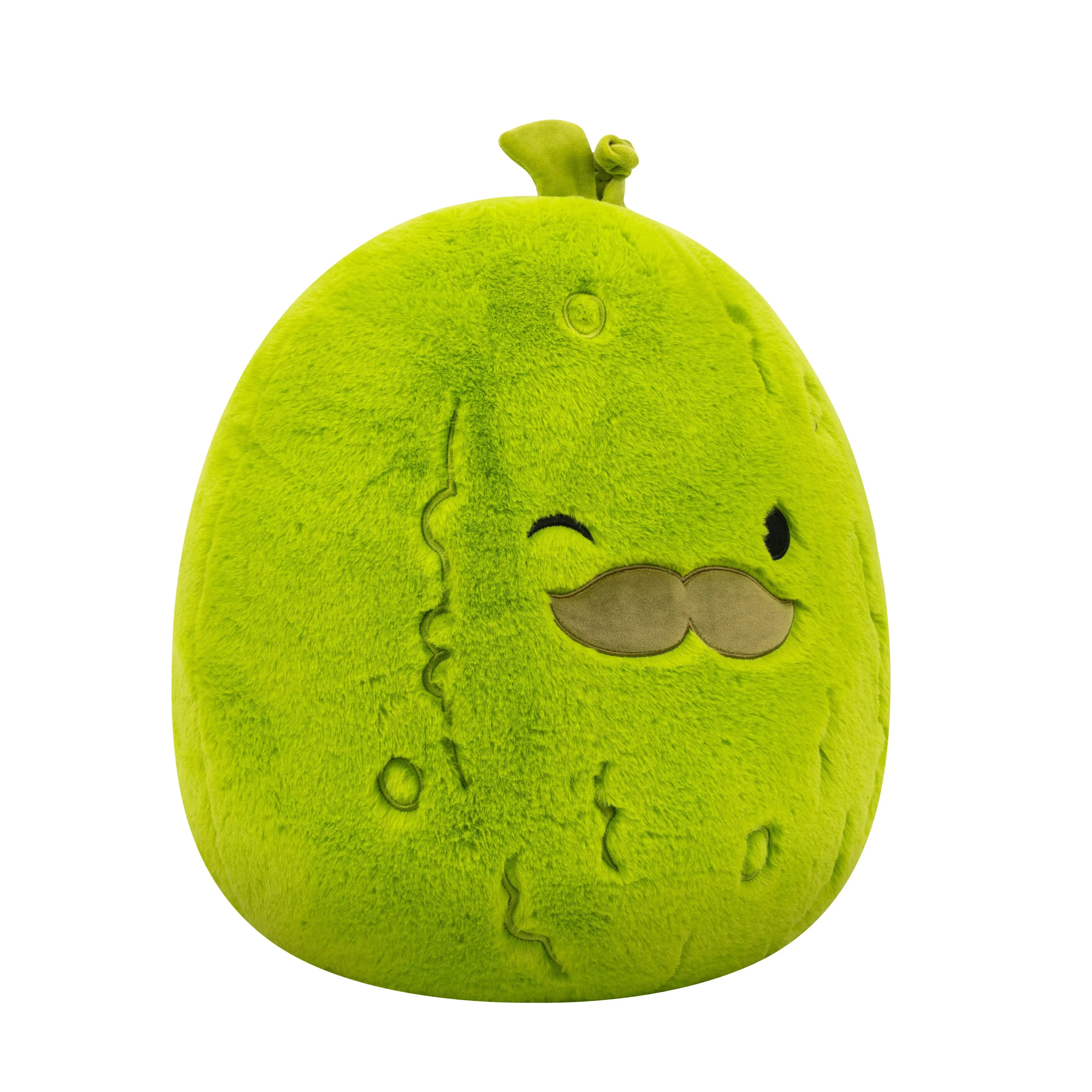Squishmallows FuzzAMallow Official 16 inch Charles the Green Pickle with Mustache - Child's Ultra Soft Stuffed Plush Toy - Image 6