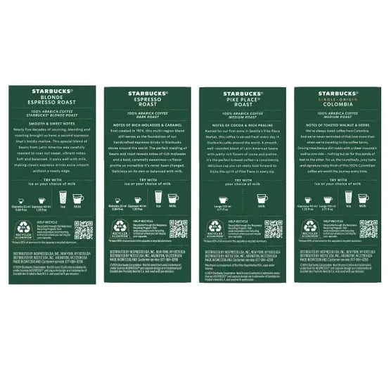 Starbucks by Nespresso Original Line Variety Pack Capsules, 60 Count - Image 2