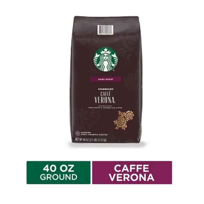 Starbucks Caffe Verona Ground Coffee, Dark Roast 40 Oz. - Image 2