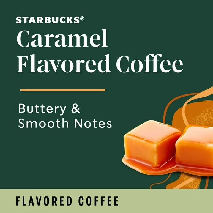 Starbucks Caramel, Hot or Iced Coffee, Flavored K-Cup Coffee Pods, 12 Count - Image 4