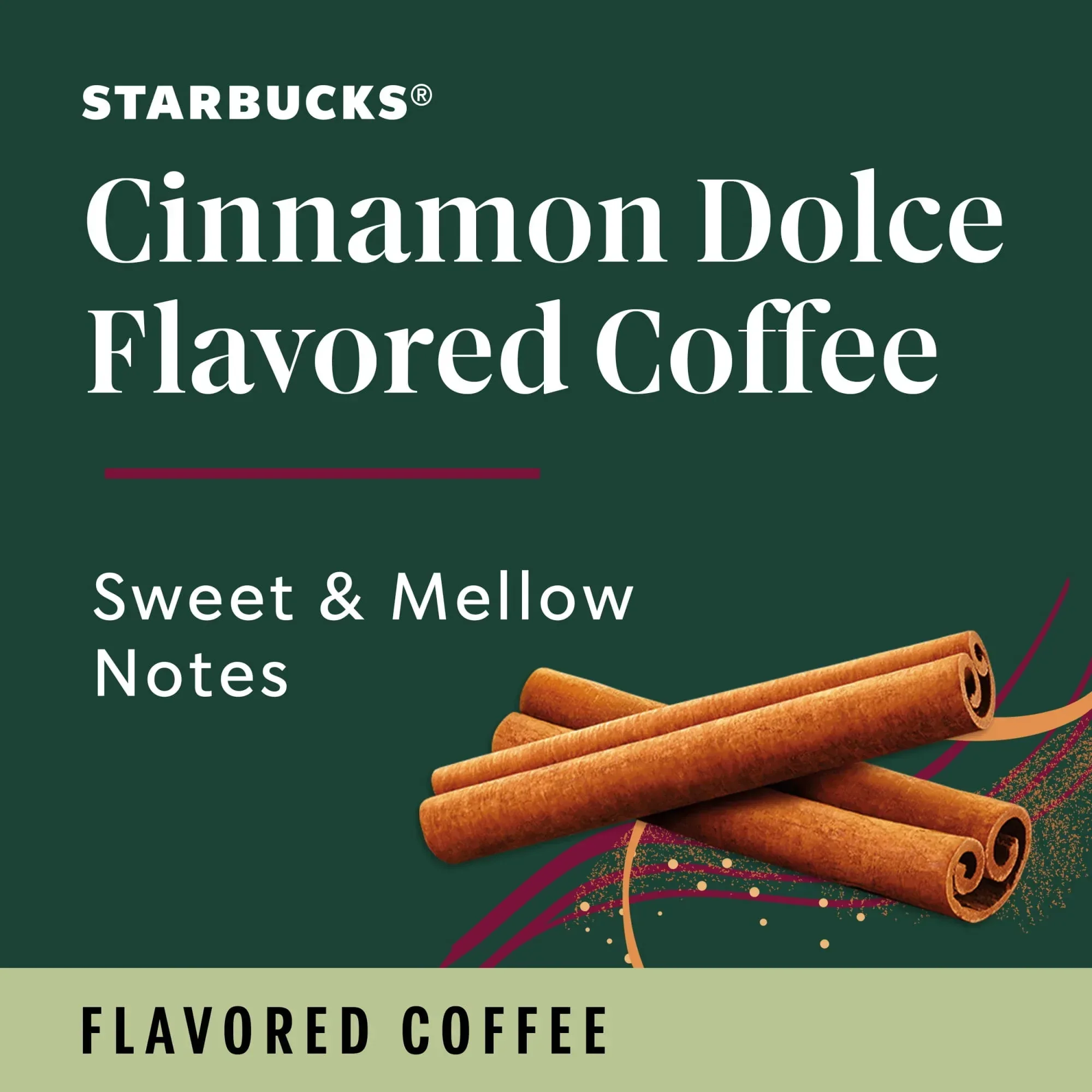 Starbucks Cinnamon Dolce, Ground Coffee, Flavored Hot or Iced Coffee, 11 oz - Image 4