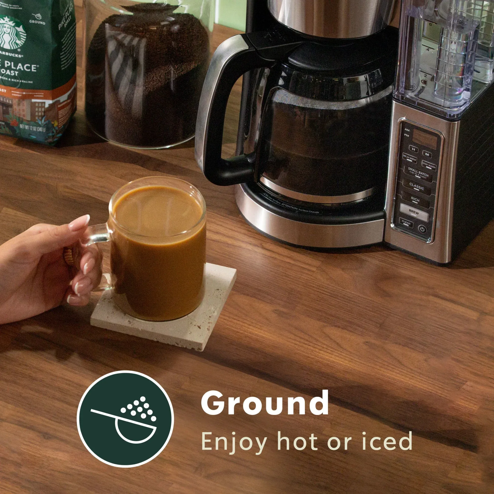 Starbucks Cinnamon Dolce, Ground Coffee, Flavored Hot or Iced Coffee, 11 oz - Image 6