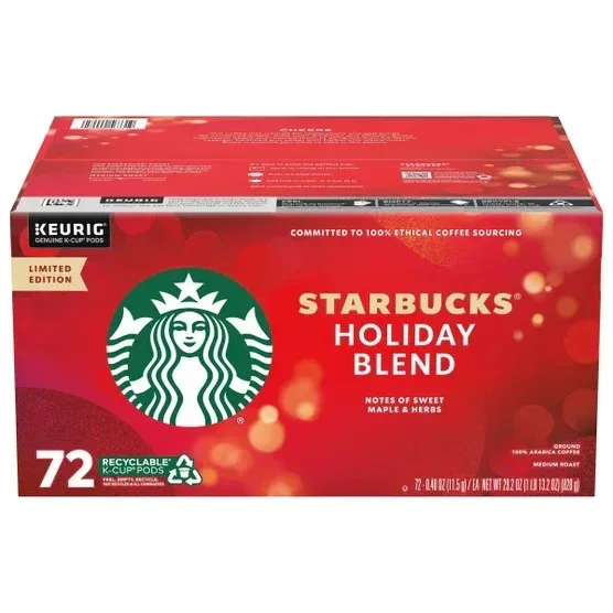 Starbucks Coffee Holiday Blend K-Cup Pod, 72-count - Image 3