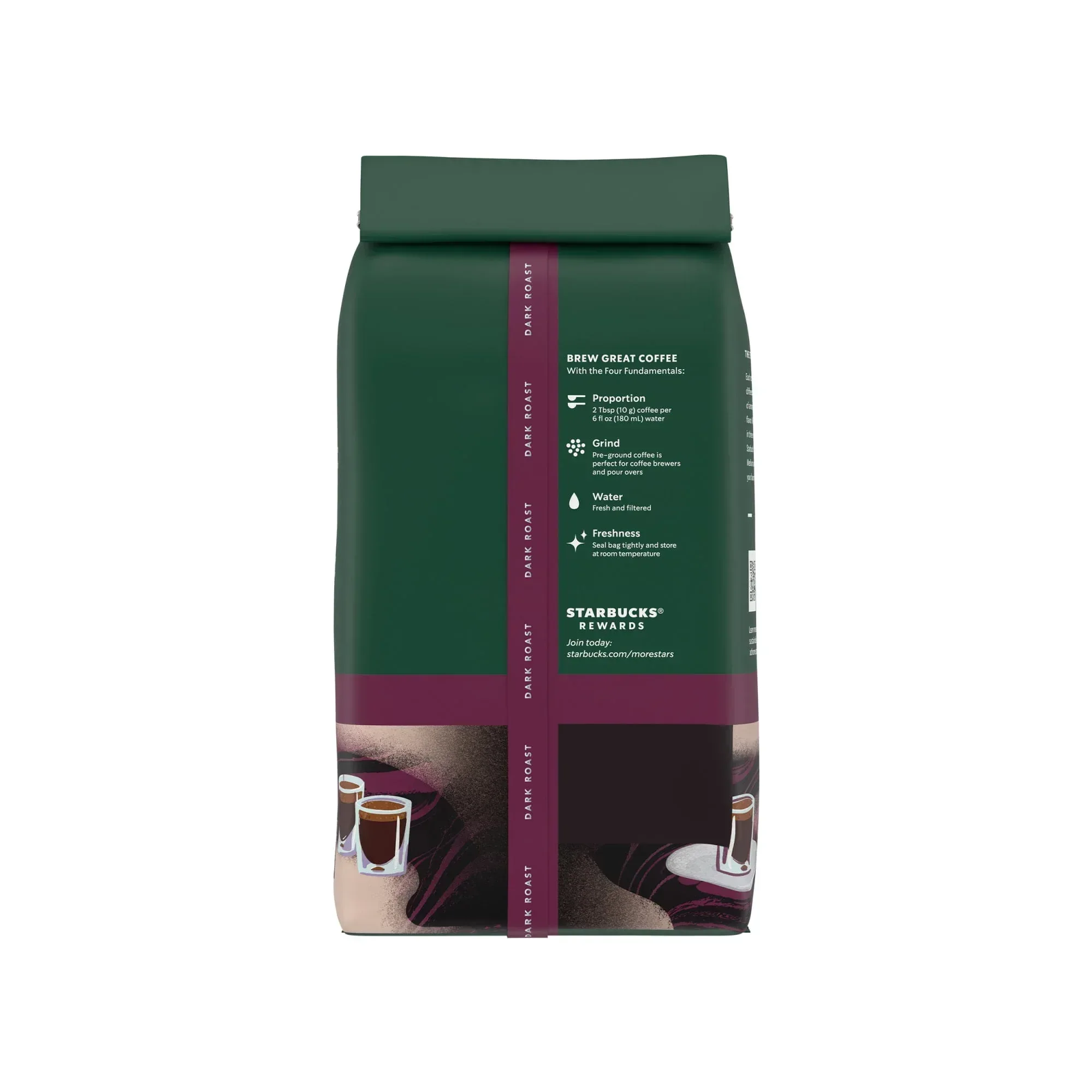 Starbucks Espresso Roast, Ground Coffee, Dark Roast Hot or Iced Coffee, 28 oz - Image 8