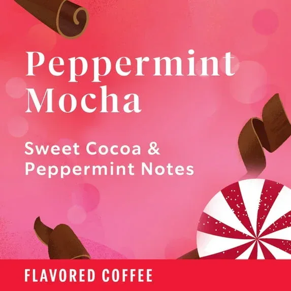 Starbucks Peppermint Mocha Flavored Coffee, Keurig K-Cup Coffee Pods, 22 Count - Image 2