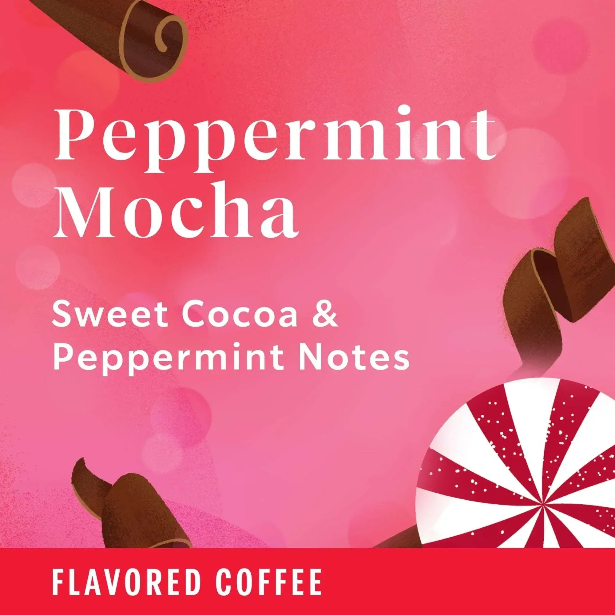 Starbucks Peppermint Mocha Flavored Ground Coffee, 100% Arabica, 17 oz - Image 2