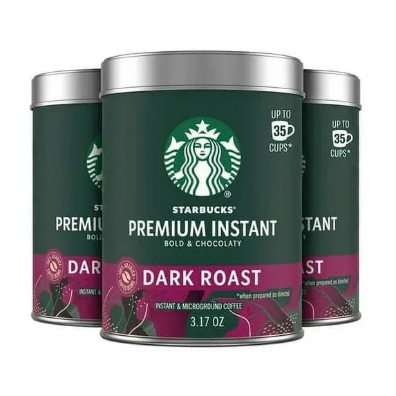 Starbucks Premium Instant Coffee, Dark Roast Coffee, Arabica Beans, 3.17 oz - Image 6