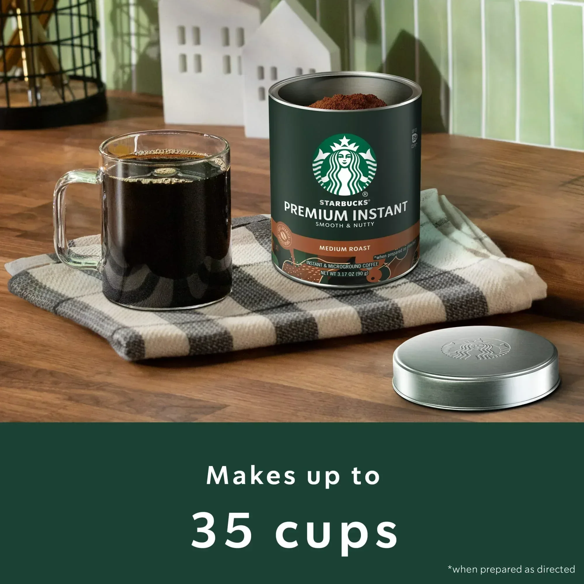 Starbucks Premium Instant Coffee, Medium Roast Coffee, Arabica Beans, 3.17 oz - Image 2