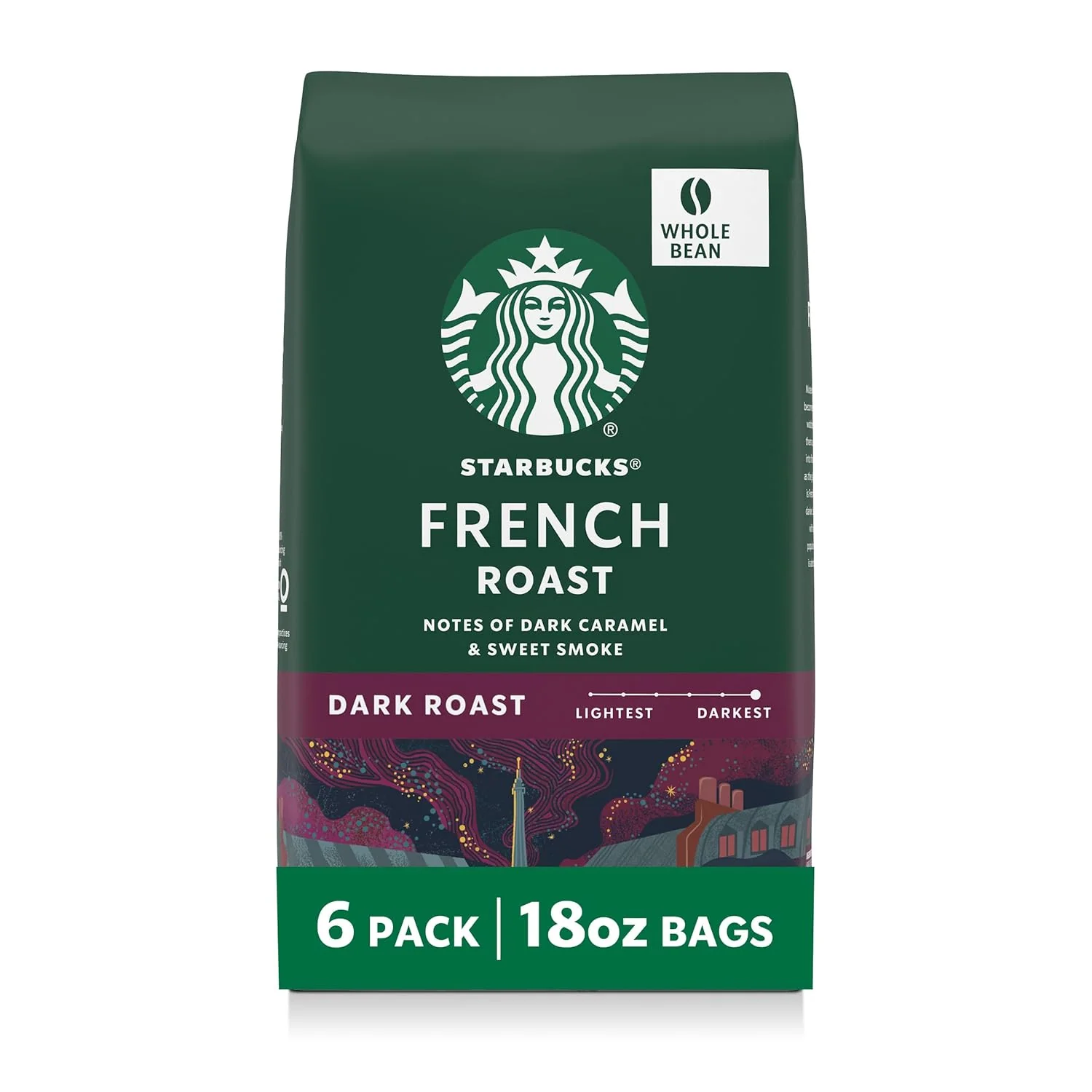 Starbucks Whole Bean Coffee, Dark Roast Coffee, French Roast, 100% Arabica, 1 bag (28 oz) - Image 10
