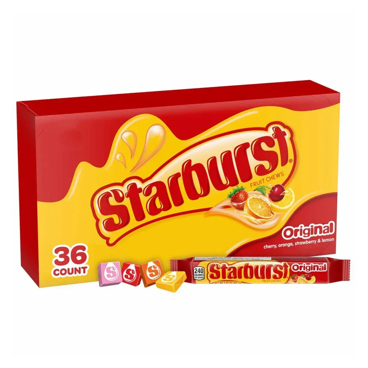 Starburst Chewy Candy, Original, Full Size, 2.07 oz, 36-count - Image 4