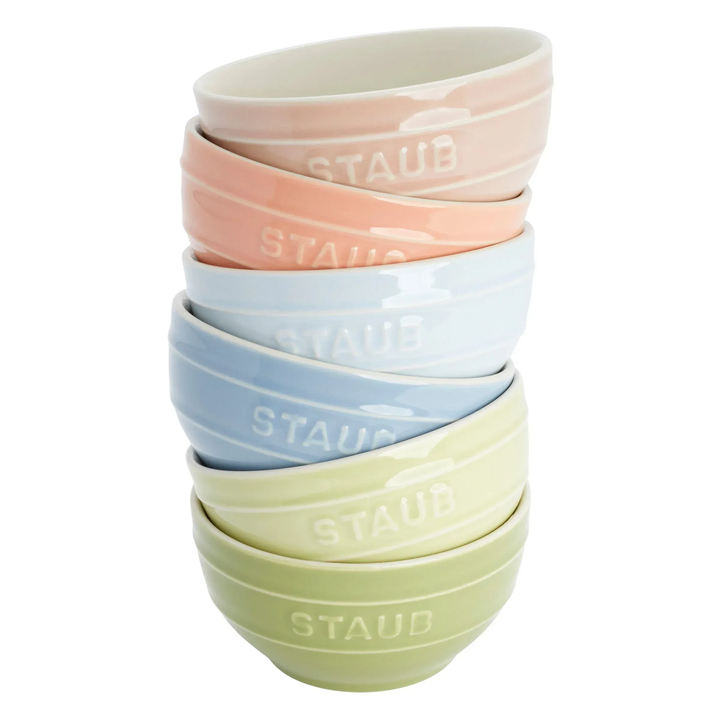 Staub Macaron 12-piece Ceramic Mini Dutch Oven and Bowl Set - Image 3