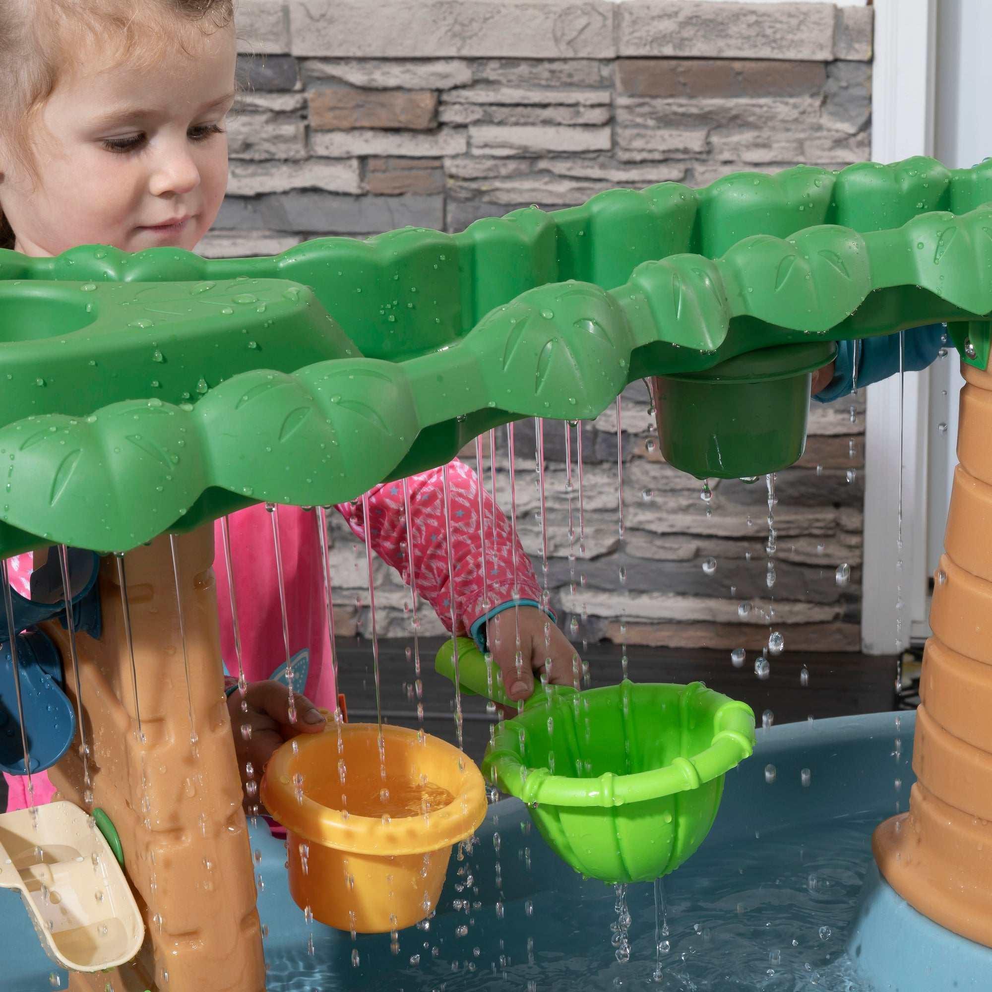 Step2 Dino Showers Multi-Color Plastic Water Table for Toddlers with 13-Piece Playset - Image 8
