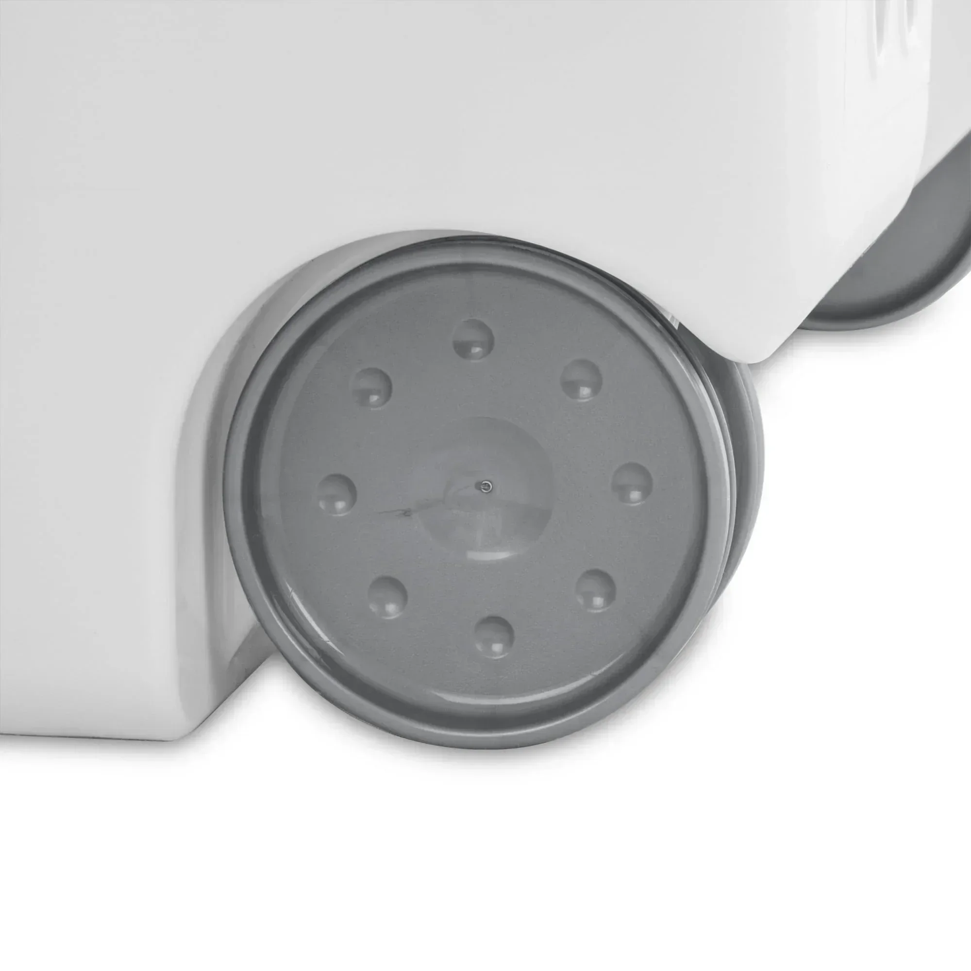 Sterilite Ultra™ Wheeled Hamper, Plastic Laundry Hamper with Handle and Wheels for Easy Transport, White - Image 5