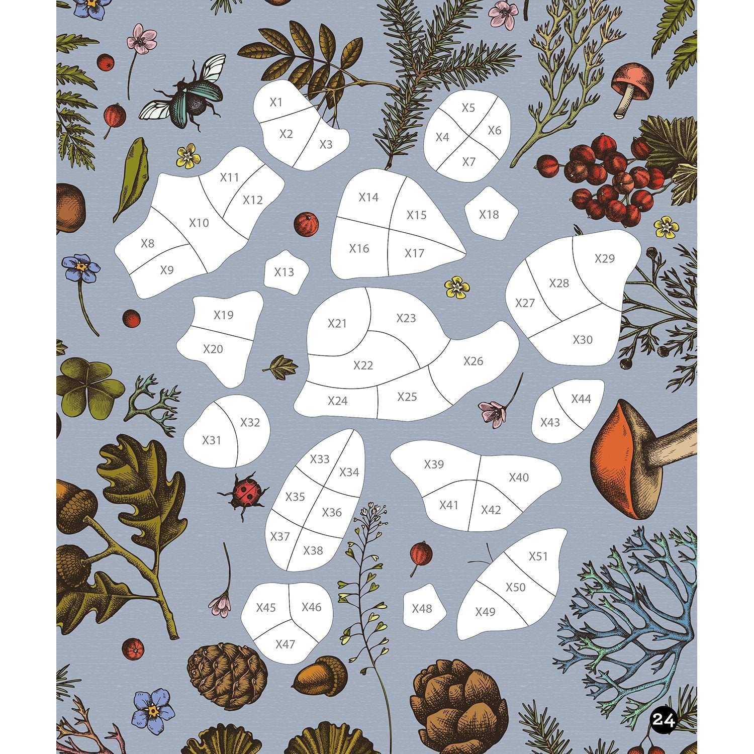 Sticker By Number: Vintage Forest, Paperback - Image 2