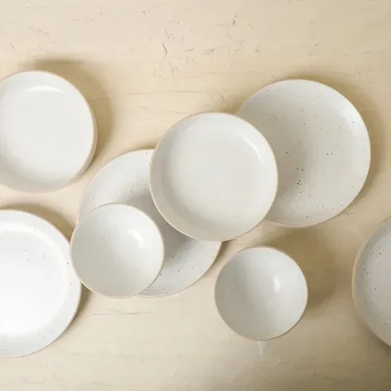 Stone + Lain Lauren 12-piece Stoneware Dinnerware Set - Image 14