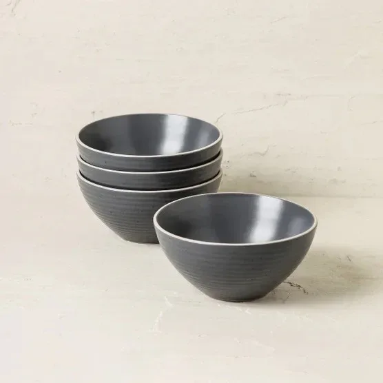 Stone + Lain Lauren 12-piece Stoneware Dinnerware Set - Image 6