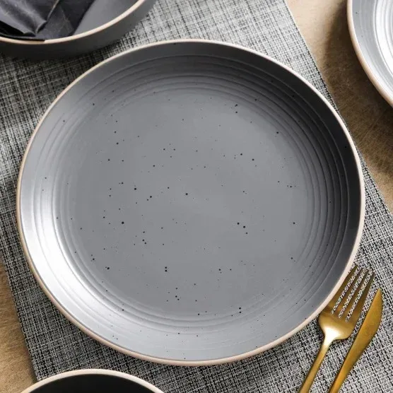 Stone + Lain Lauren 12-piece Stoneware Dinnerware Set - Image 7