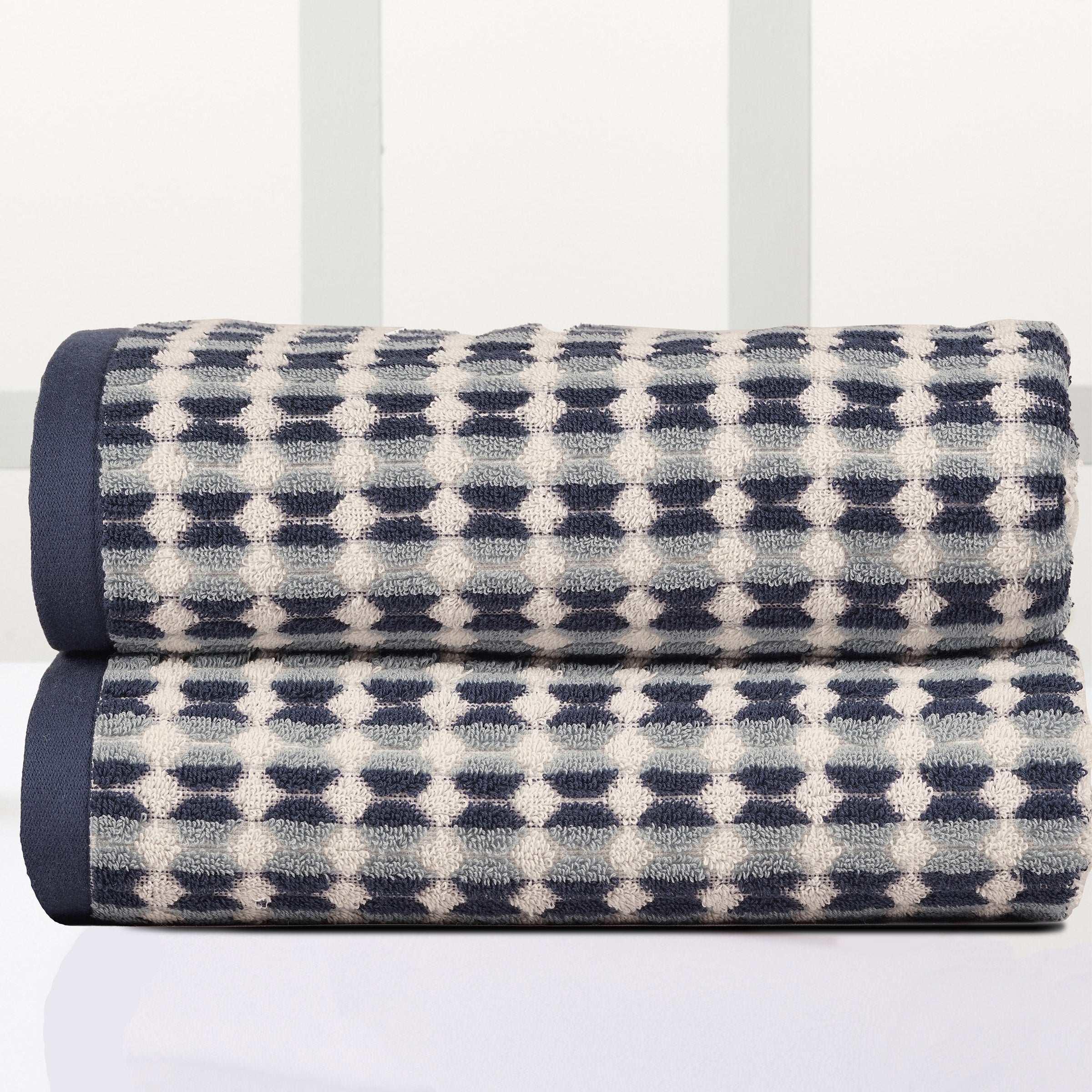 Striped Bath Towel, 2-pack