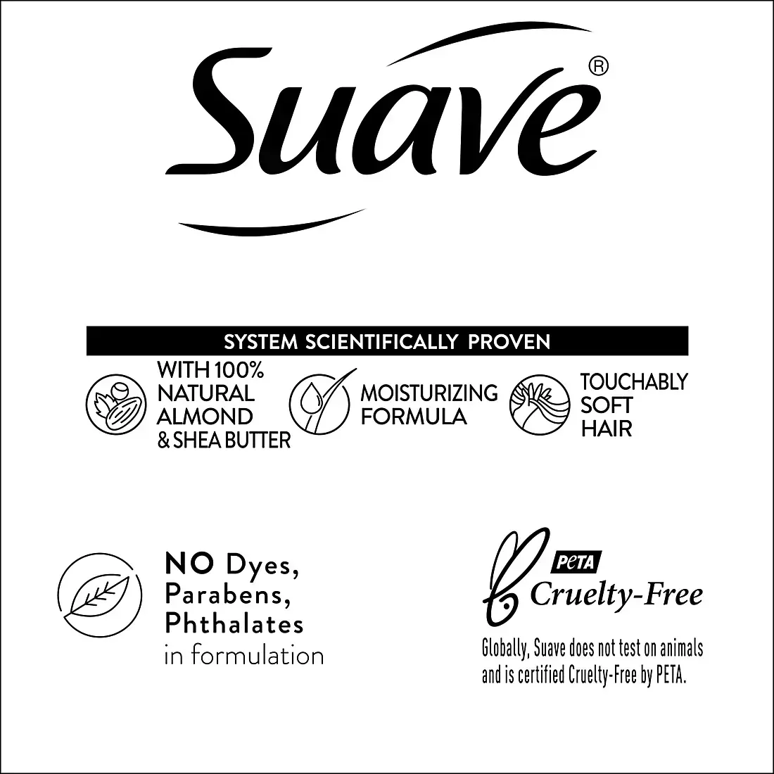 Suave Professionals Moisturizing Shampoo and Conditioner Almond and Shea Butter, 2 pk. - Image 5