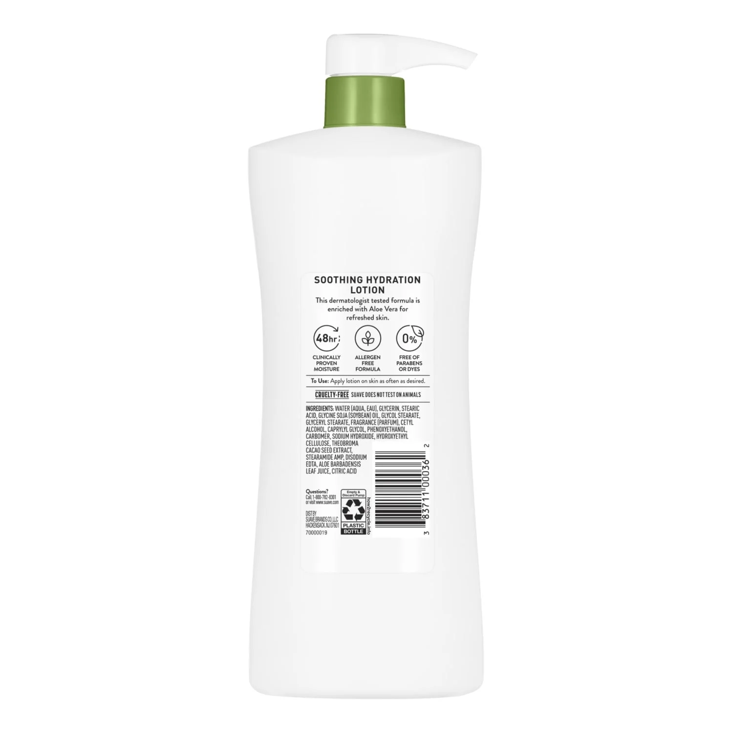Suave Soothing Hydration Hand & Body Lotion For Women With Aloe Vera For Dry Skin, 28 fl oz Pump - Image 7