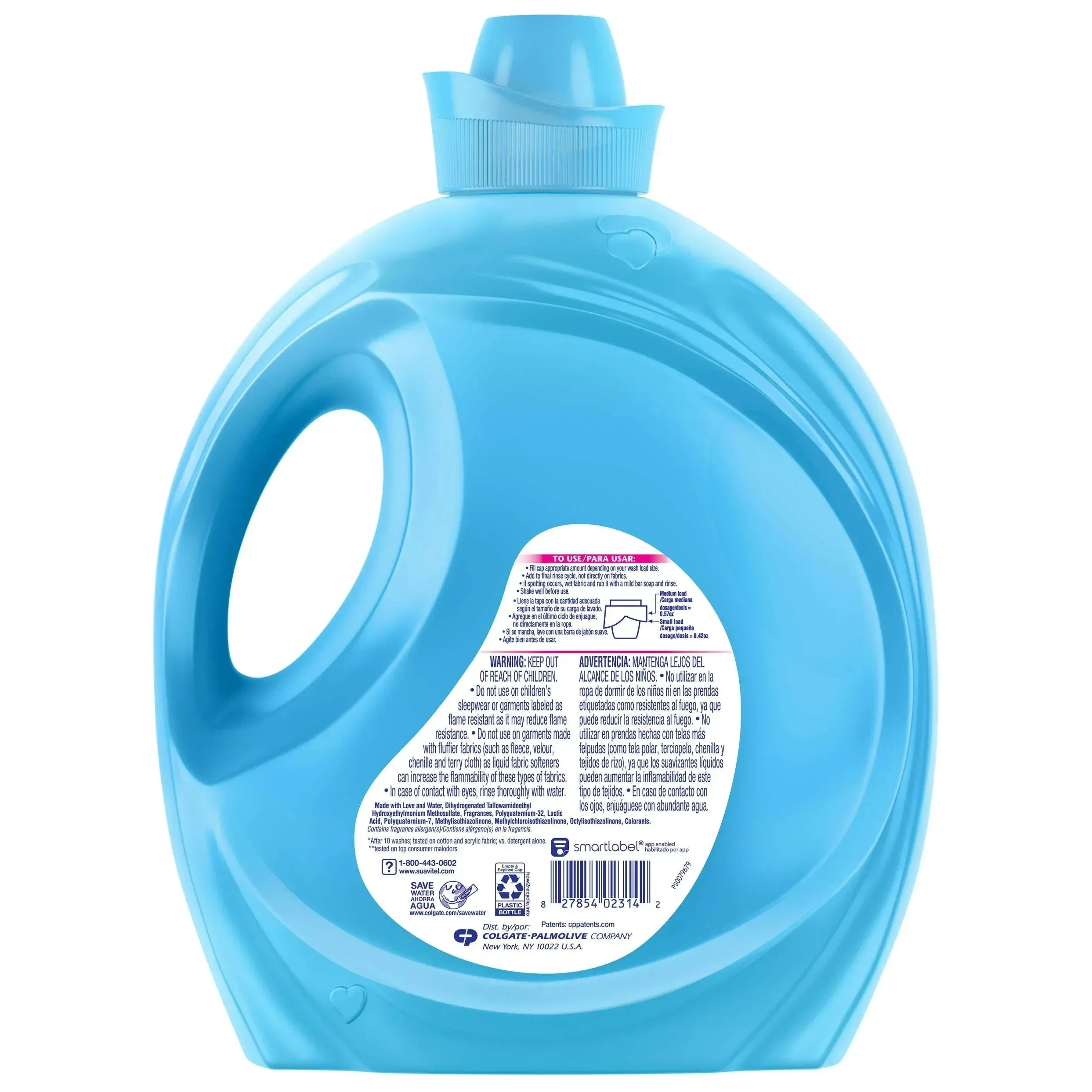 Suavitel Advanced Liquid Fabric Conditioner, Field Flowers, 280 Loads, 160 fl oz - Image 2