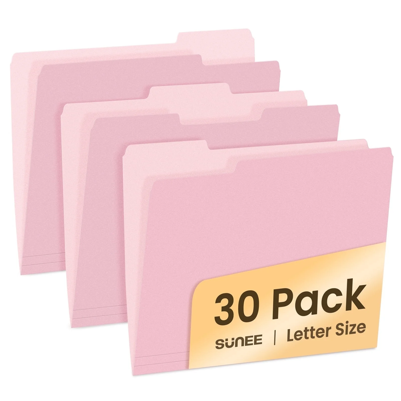 SUNEE File Folders, 30 pack Manilla Folders 8.5 x 11, 1/3 Cut Tab for Easy Labeling and Organization, Durable Standard Paper for Home, Office, School Filing - Image 14